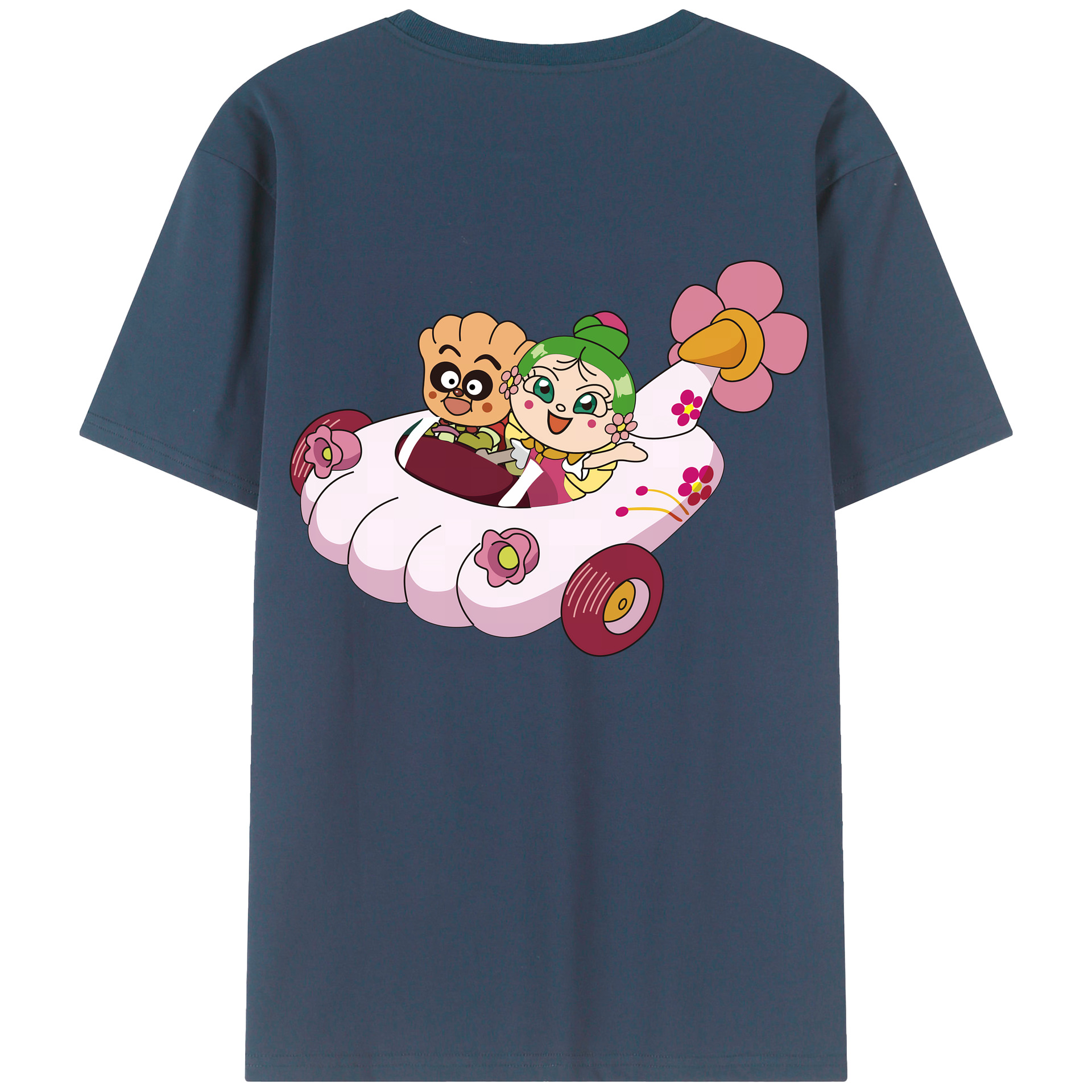 （画像用） アンパンマン Anpanman 綿100％半袖Tシャツ（背面プリント）