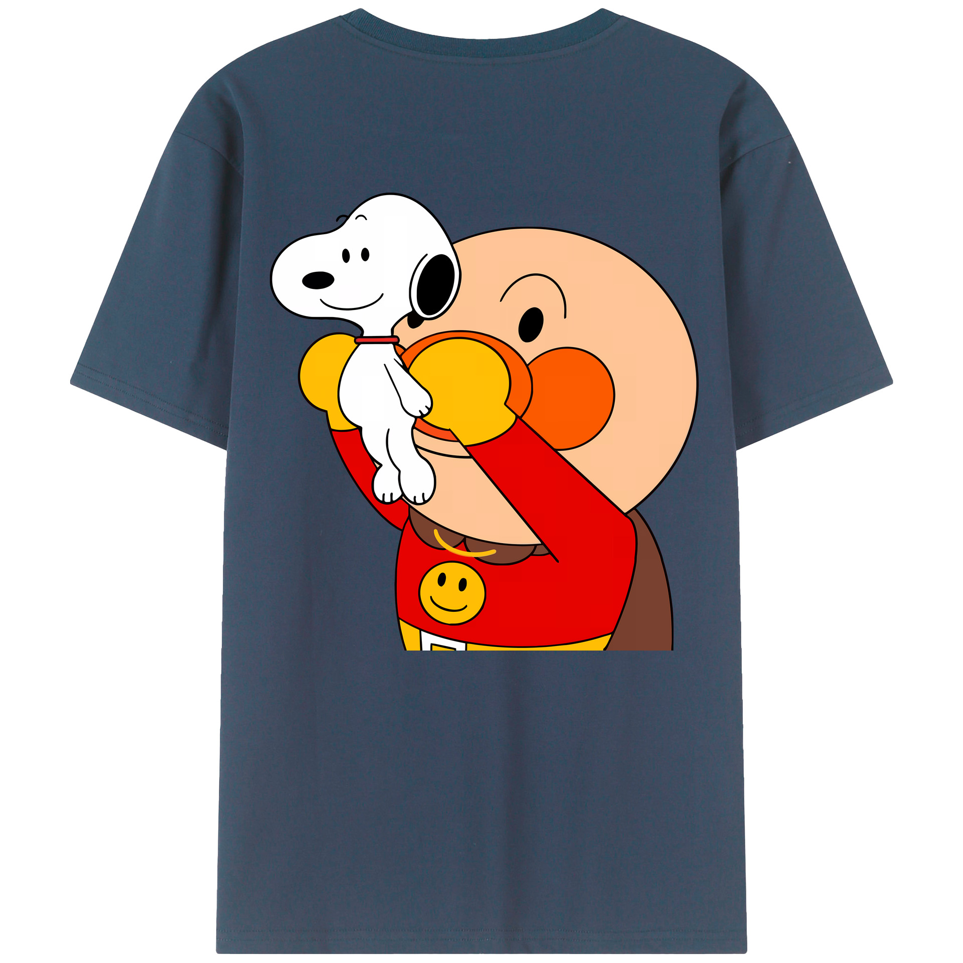 （画像用） アンパンマン Anpanman 綿100％半袖Tシャツ（背面プリント）