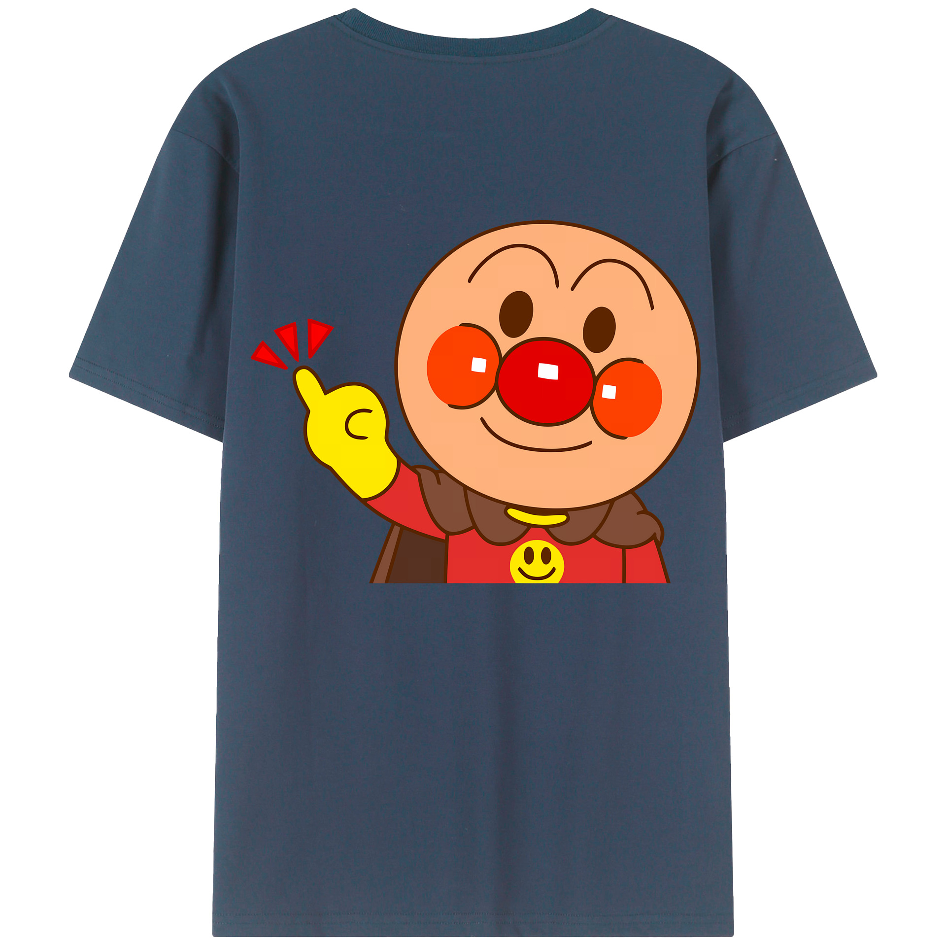 （画像用） アンパンマン Anpanman 綿100％半袖Tシャツ（背面プリント）