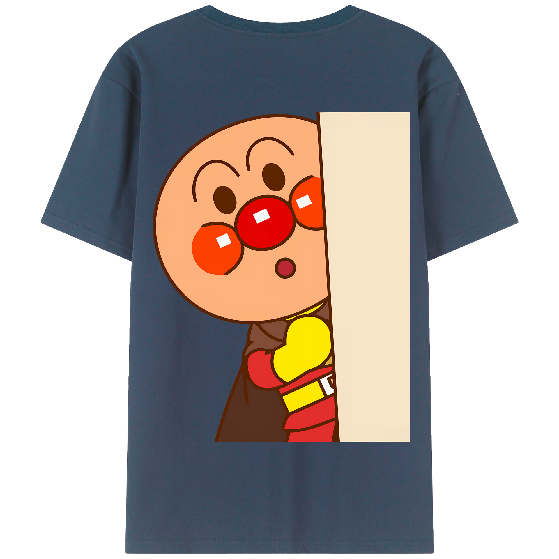 （画像用） アンパンマン Anpanman 綿100％半袖Tシャツ（背面プリント）