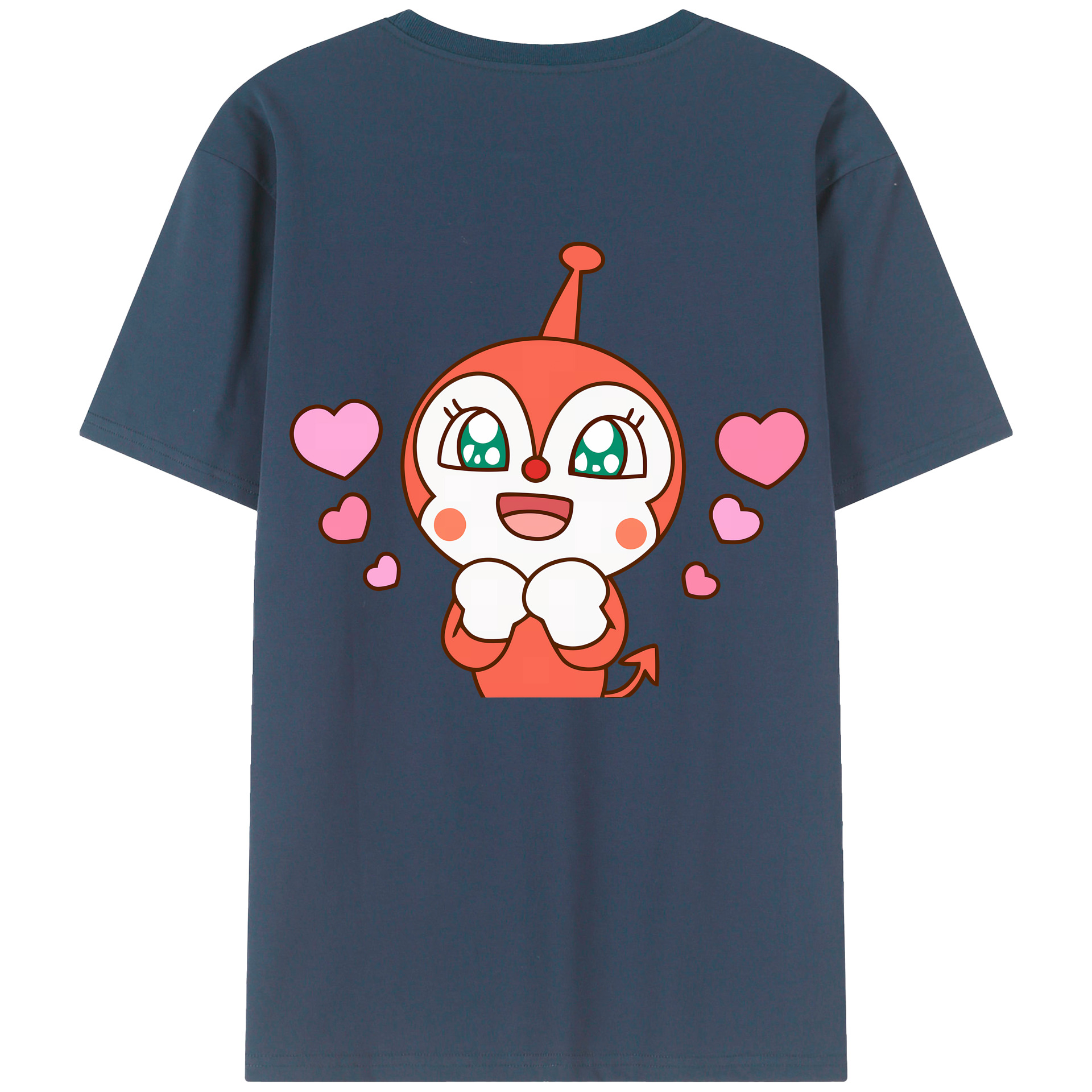（画像用） アンパンマン Anpanman 綿100％半袖Tシャツ（背面プリント）