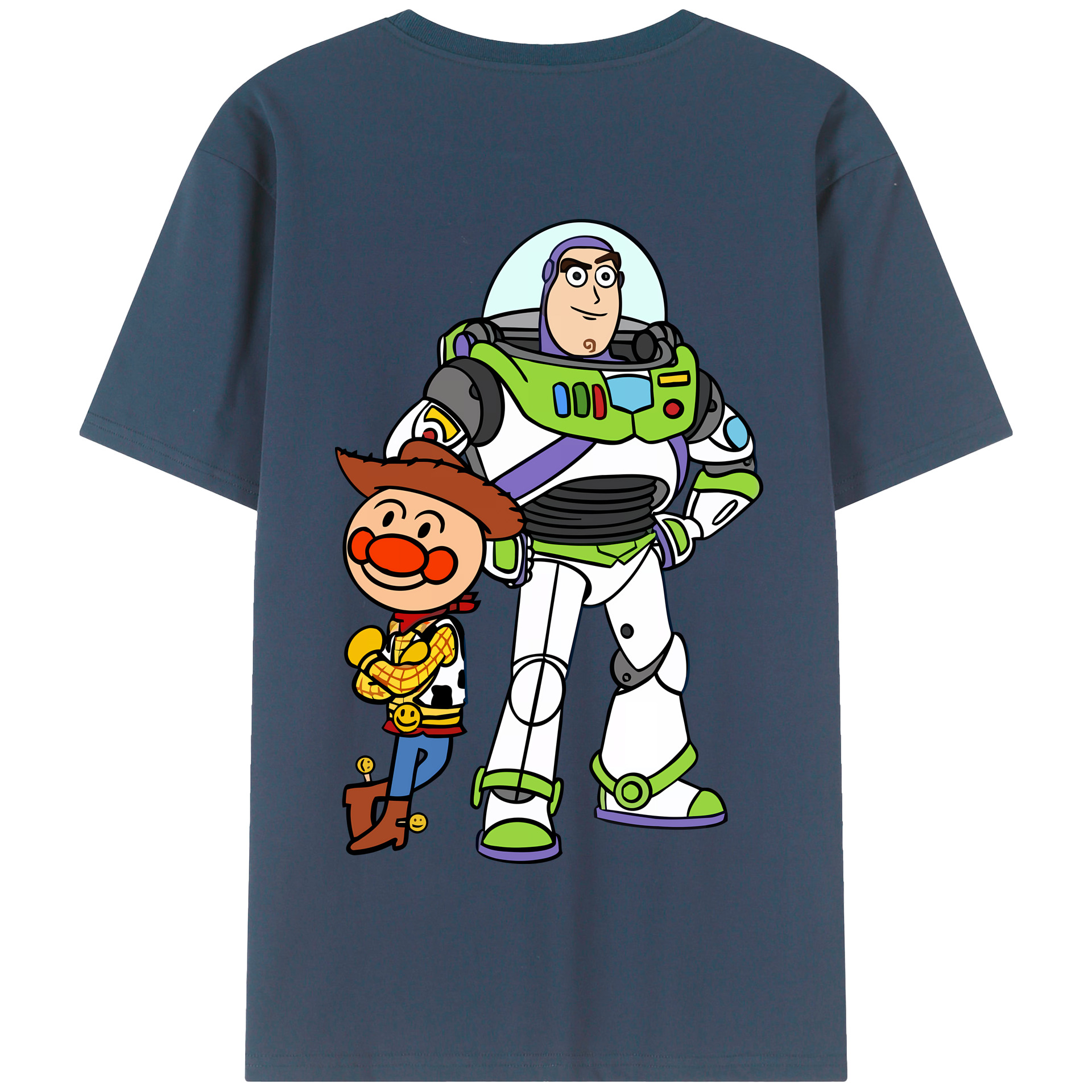 （画像用） アンパンマン Anpanman 綿100％半袖Tシャツ（背面プリント）
