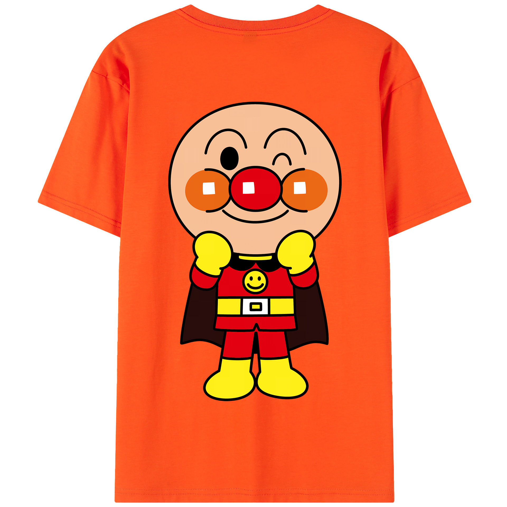 （画像用） アンパンマン Anpanman 綿100％半袖Tシャツ（背面プリント）