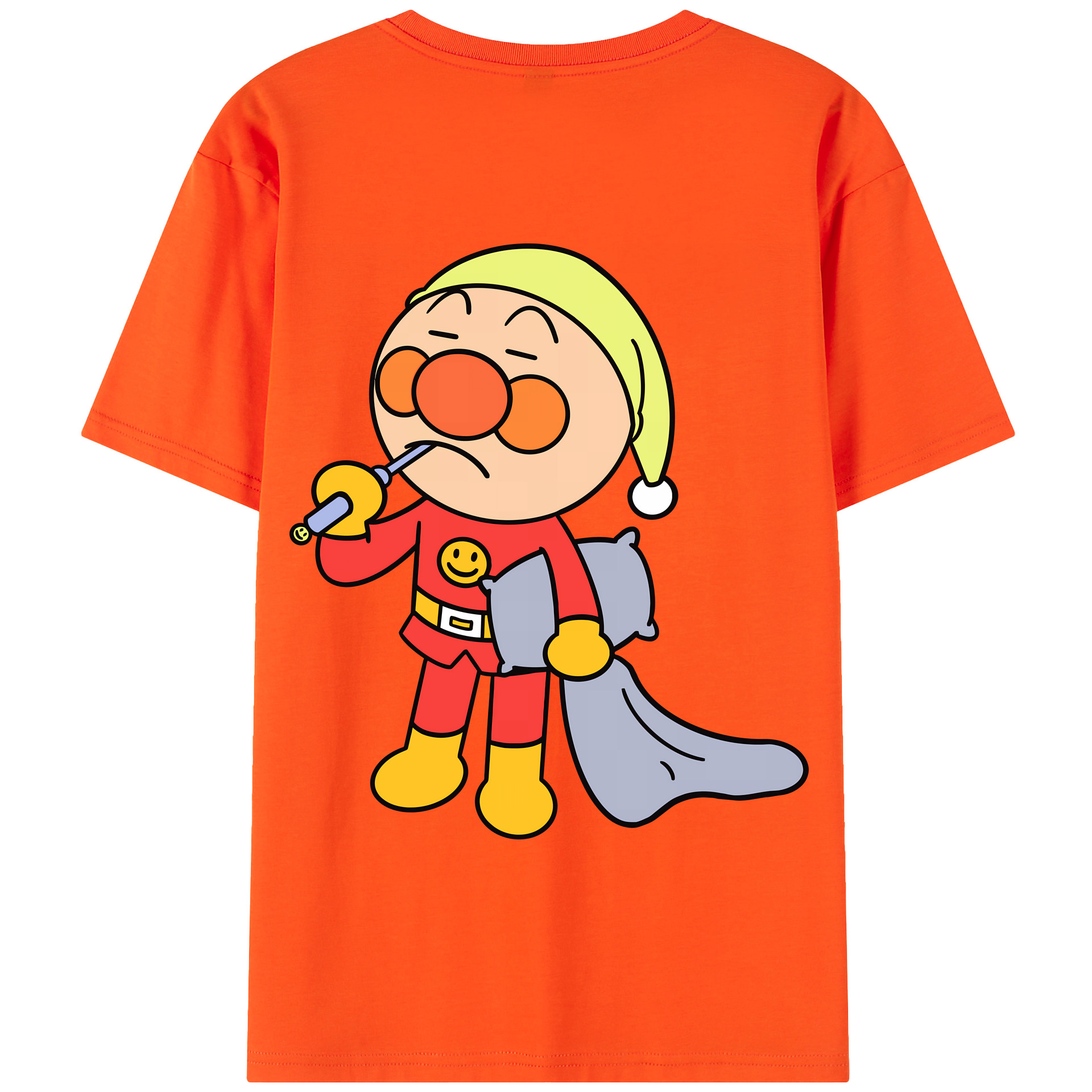 （画像用） アンパンマン Anpanman 綿100％半袖Tシャツ（背面プリント）