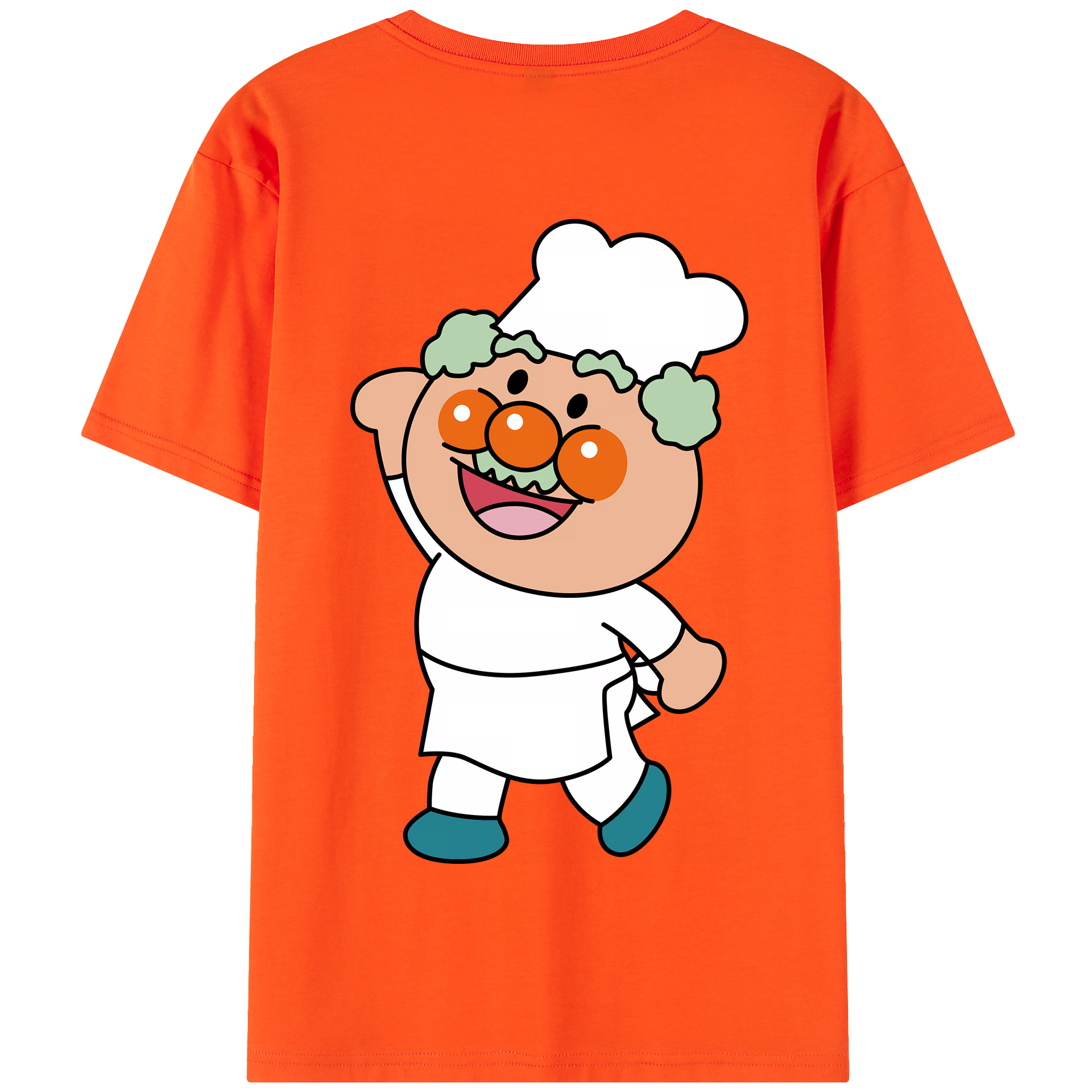 （画像用） アンパンマン Anpanman 綿100％半袖Tシャツ（背面プリント）
