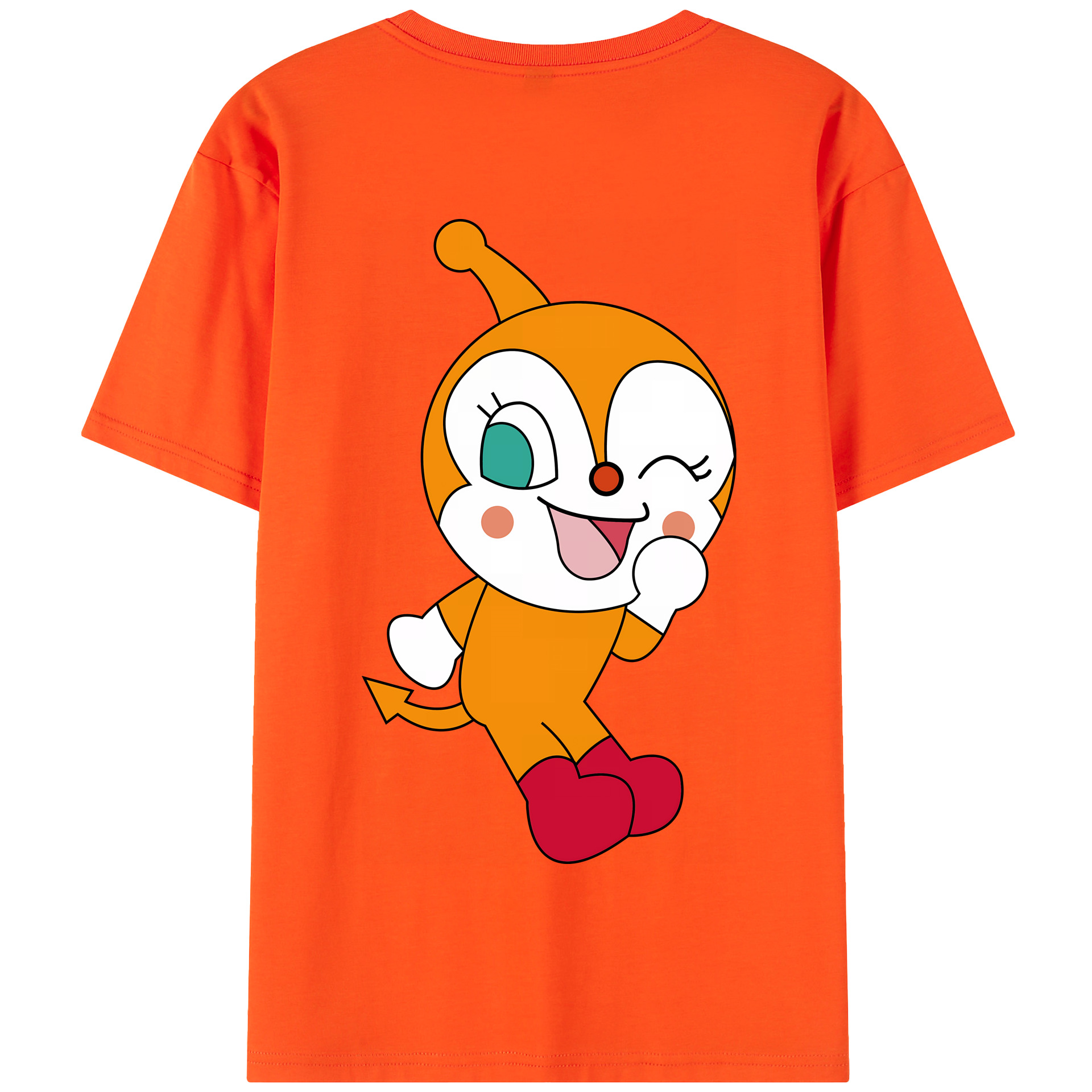 （画像用） アンパンマン Anpanman 綿100％半袖Tシャツ（背面プリント）