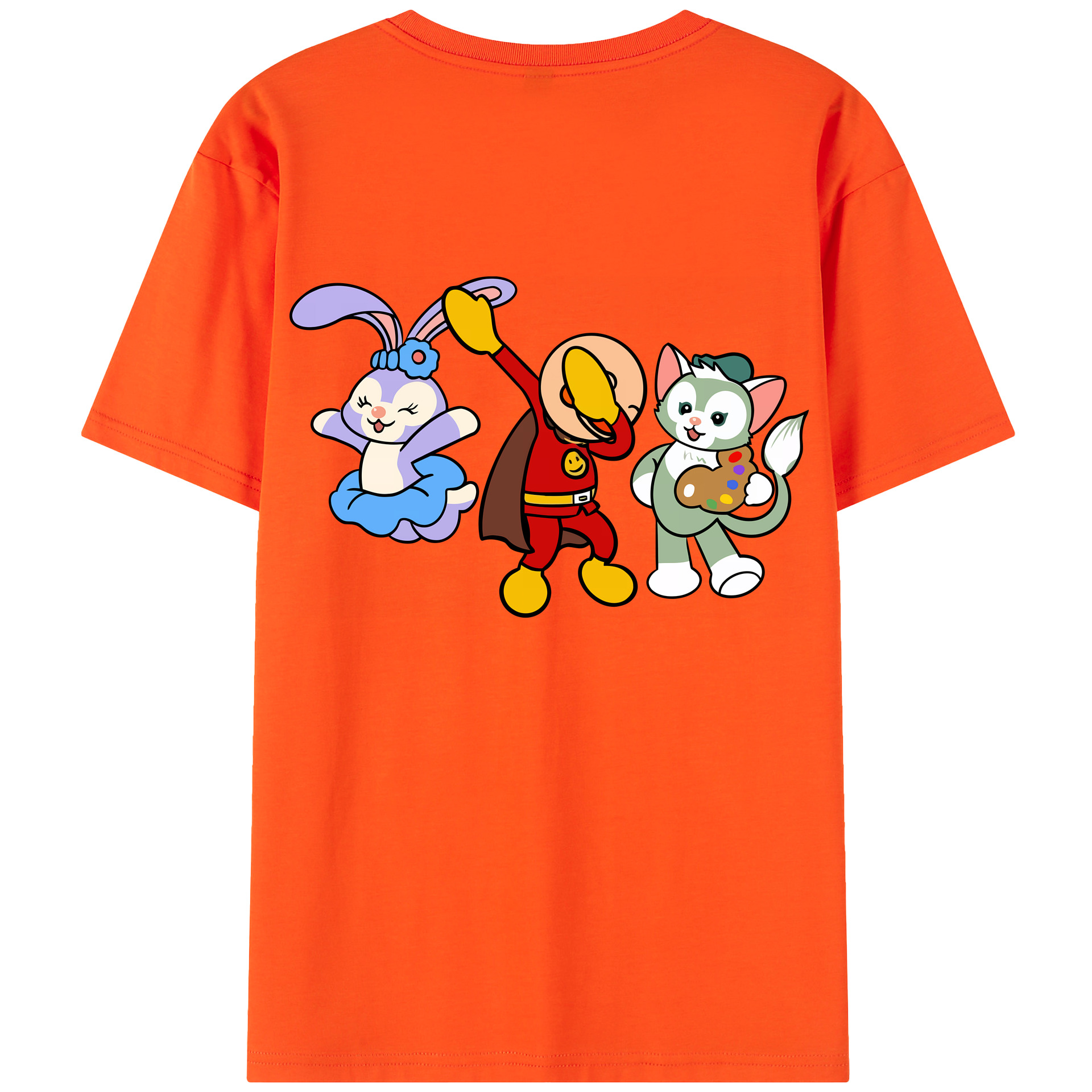 （画像用） アンパンマン Anpanman 綿100％半袖Tシャツ（背面プリント）