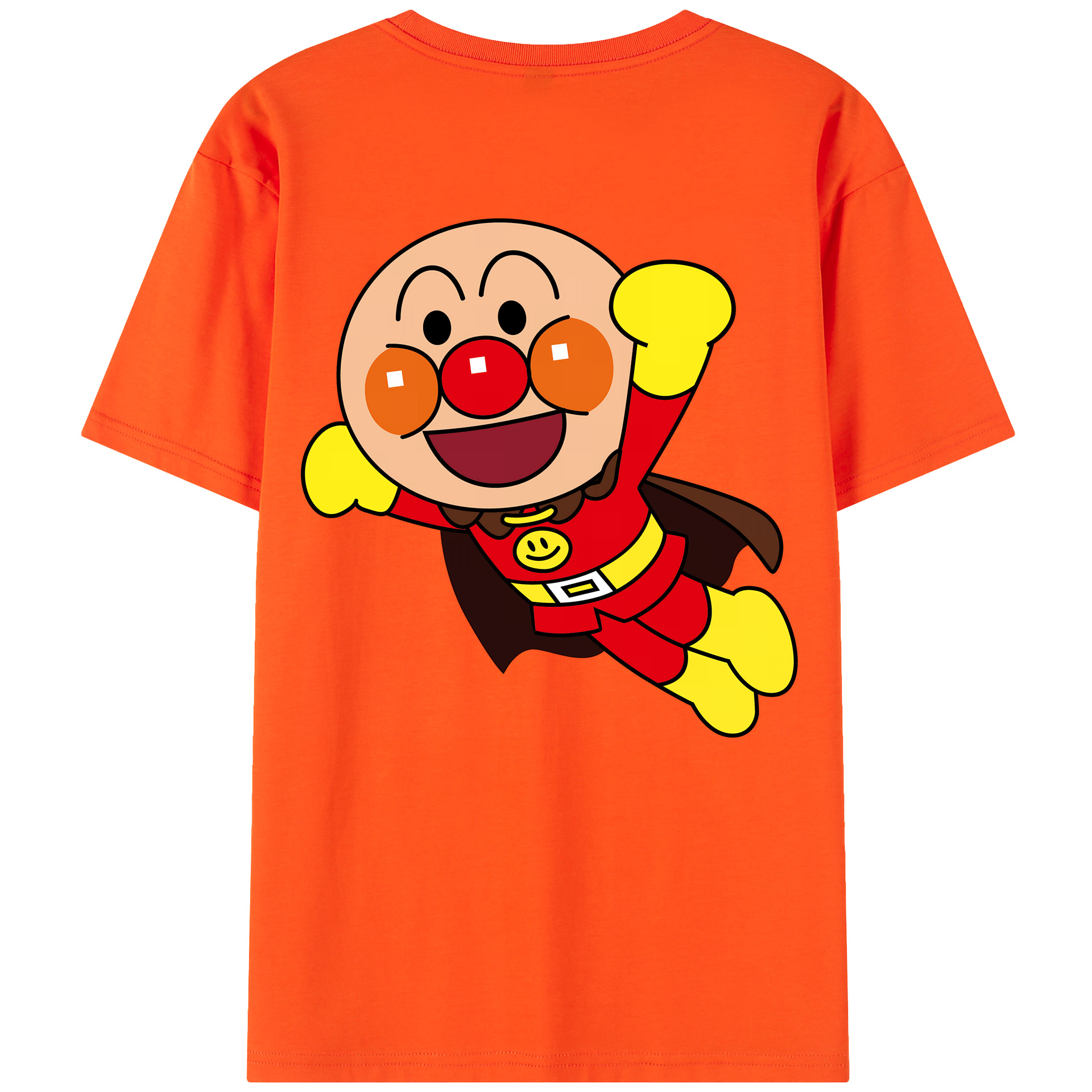 （画像用） アンパンマン Anpanman 綿100％半袖Tシャツ（背面プリント）