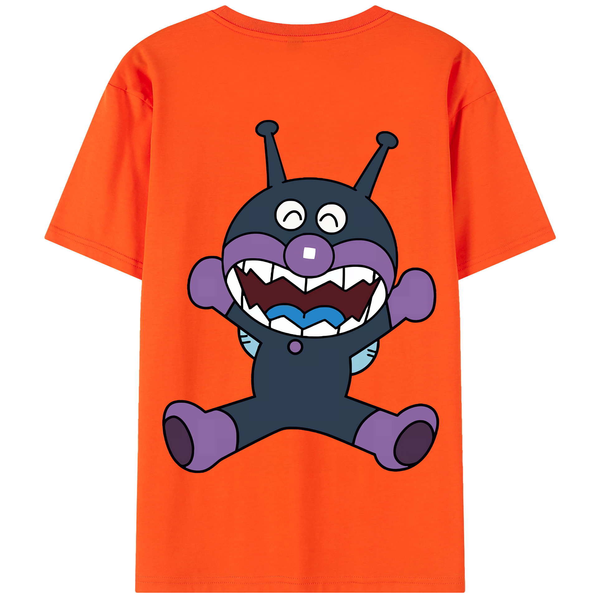 （画像用） アンパンマン Anpanman 綿100％半袖Tシャツ（背面プリント）