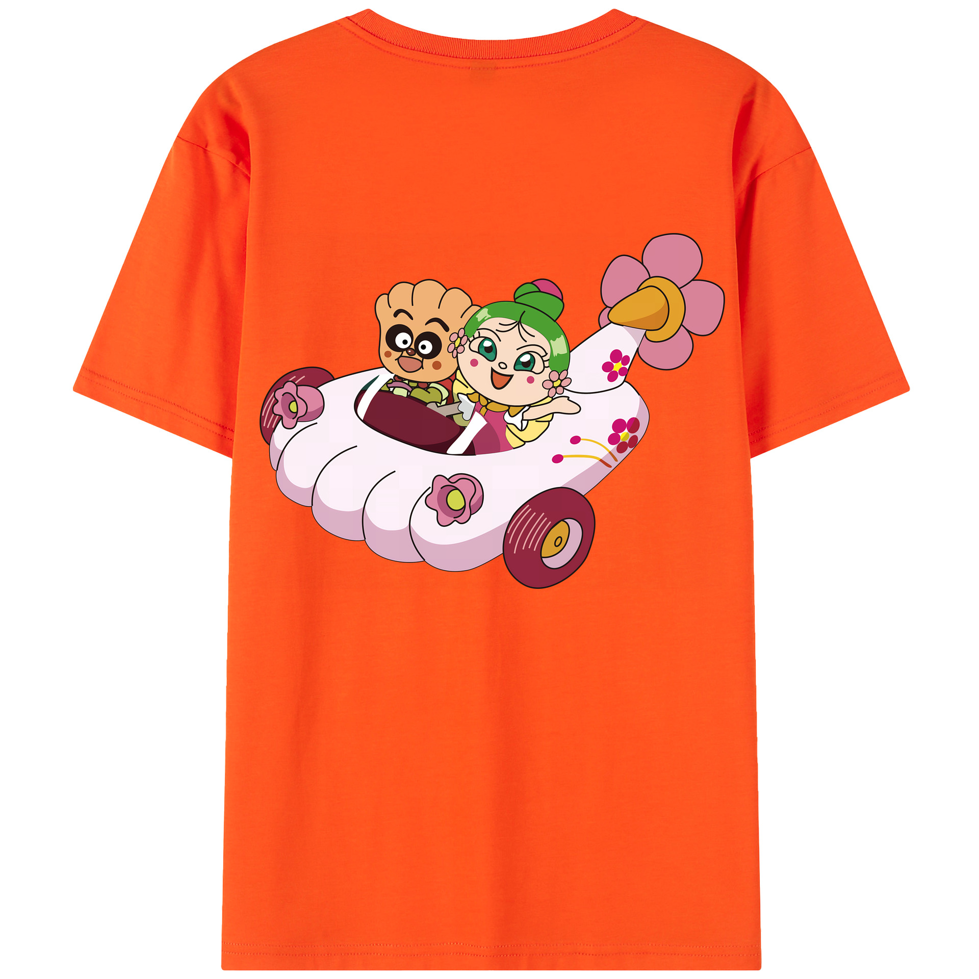 （画像用） アンパンマン Anpanman 綿100％半袖Tシャツ（背面プリント）