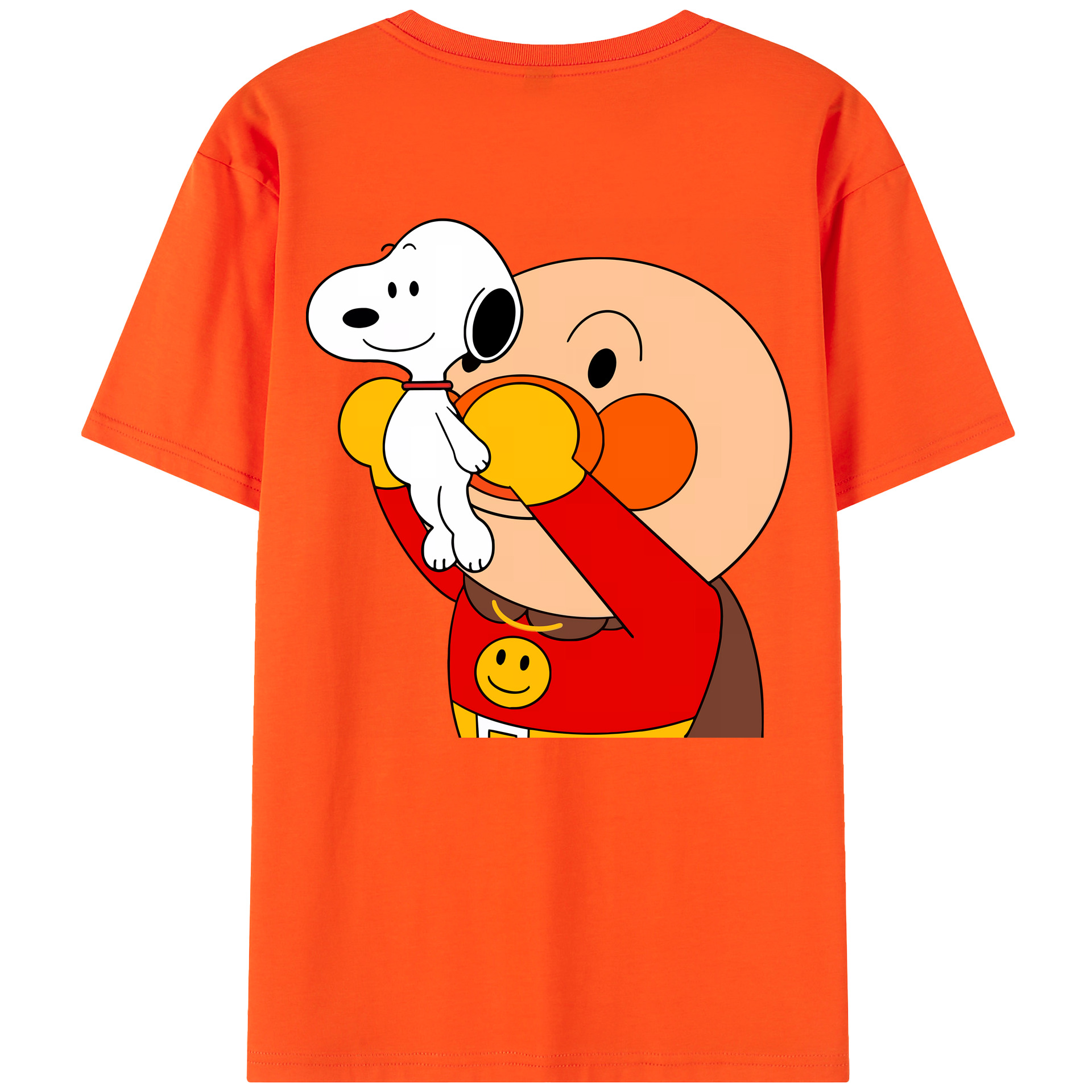 （画像用） アンパンマン Anpanman 綿100％半袖Tシャツ（背面プリント）