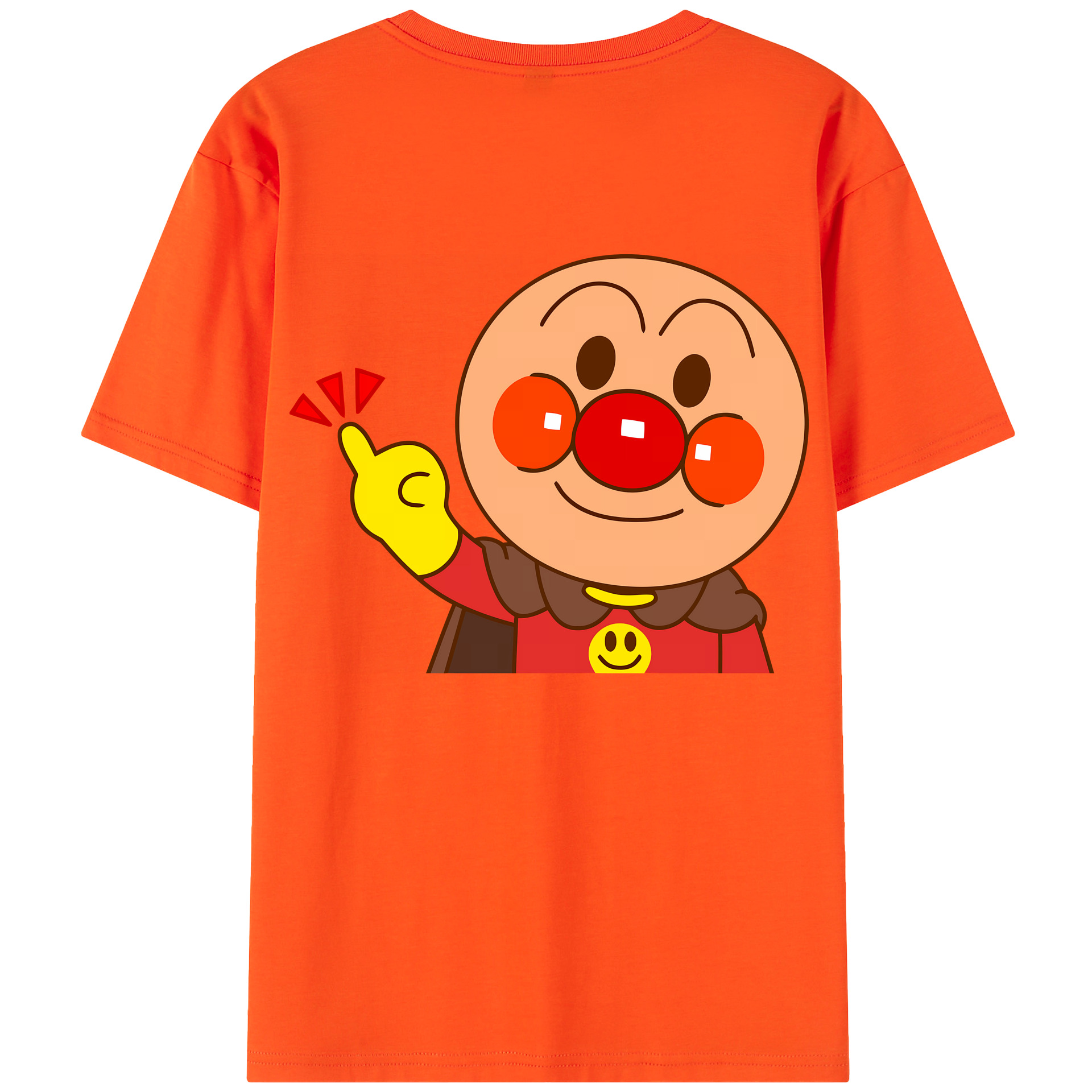 （画像用） アンパンマン Anpanman 綿100％半袖Tシャツ（背面プリント）
