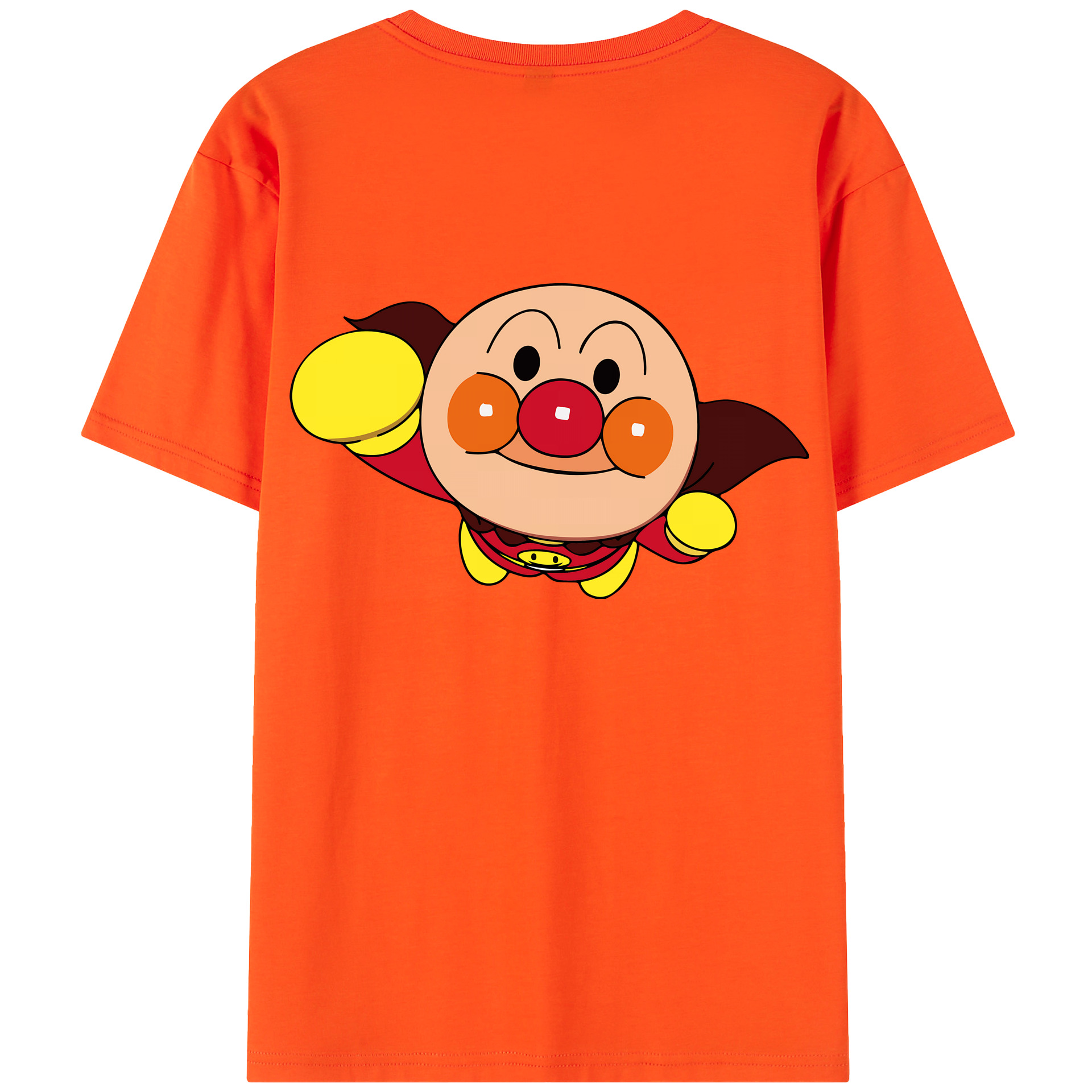 （画像用） アンパンマン Anpanman 綿100％半袖Tシャツ（背面プリント）