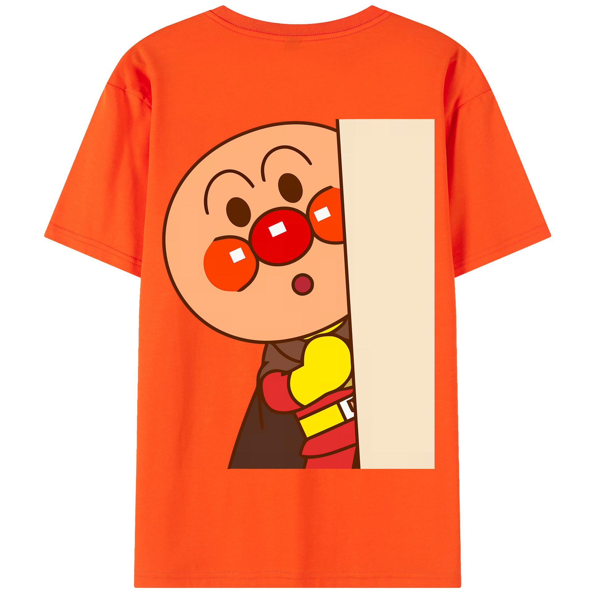 （画像用） アンパンマン Anpanman 綿100％半袖Tシャツ（背面プリント）
