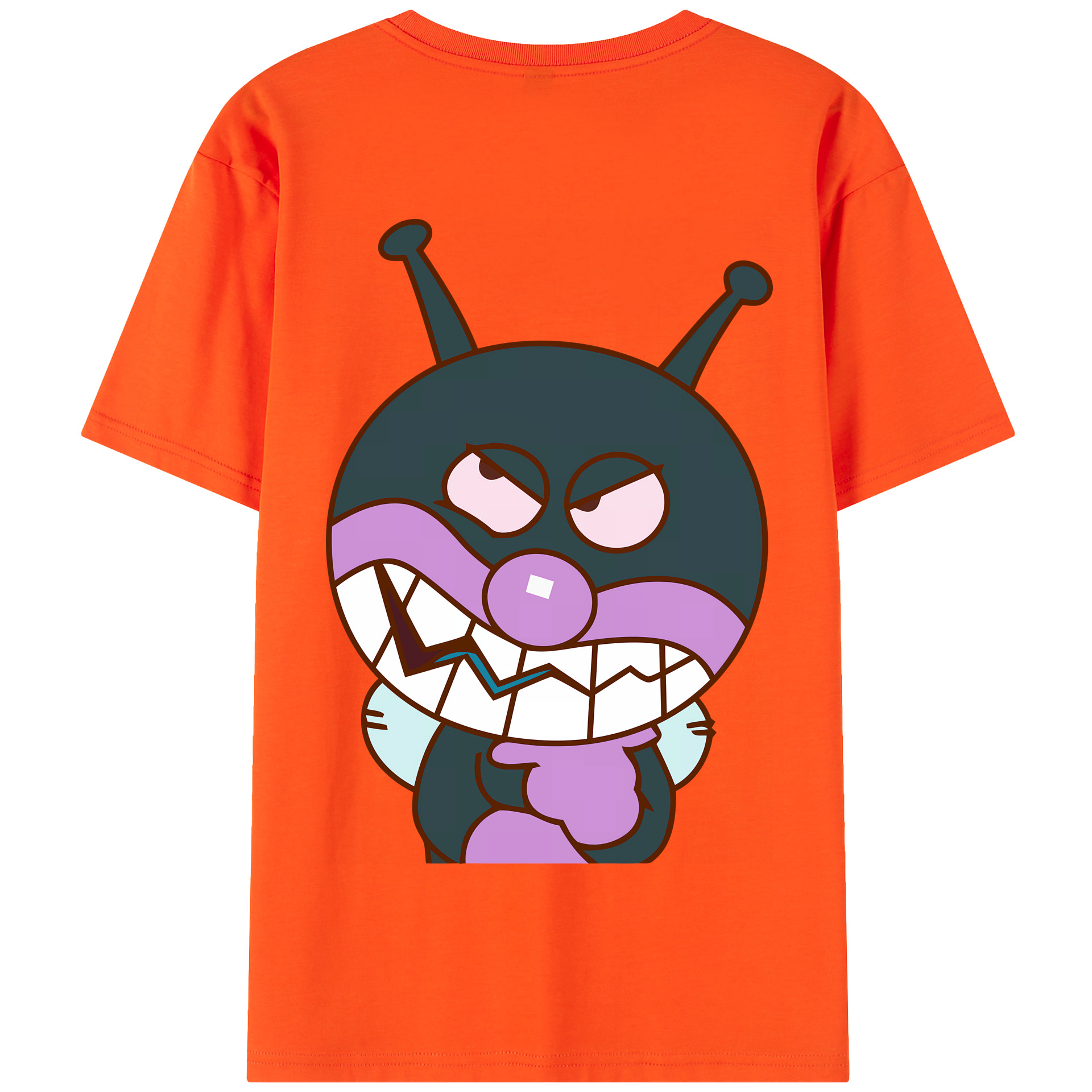 （画像用） アンパンマン Anpanman 綿100％半袖Tシャツ（背面プリント）