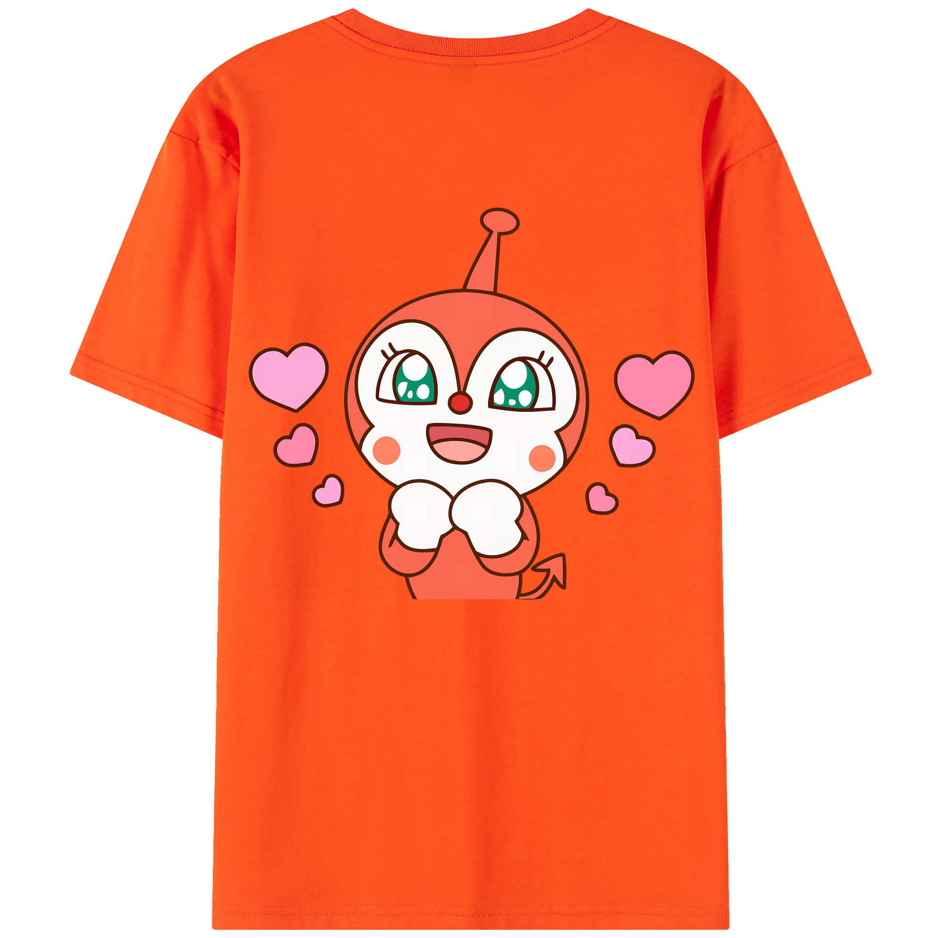 （画像用） アンパンマン Anpanman 綿100％半袖Tシャツ（背面プリント）