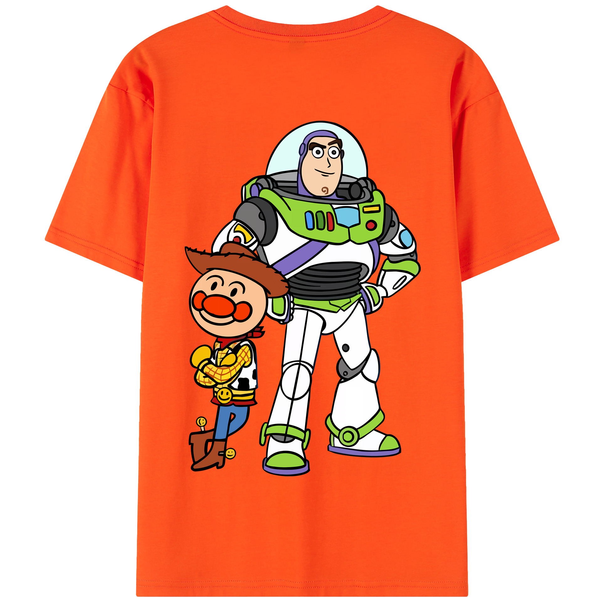 （画像用） アンパンマン Anpanman 綿100％半袖Tシャツ（背面プリント）