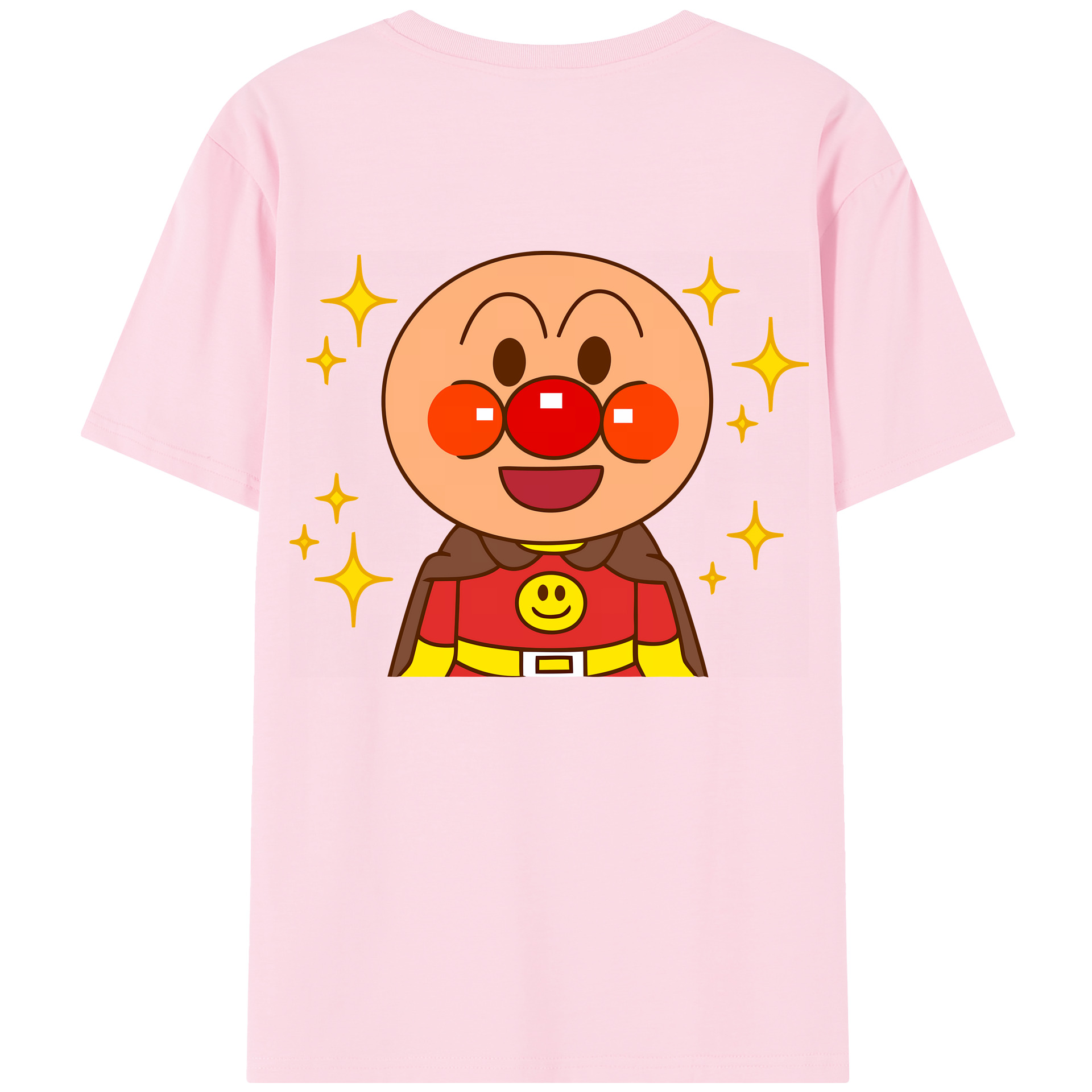 （画像用） アンパンマン Anpanman 綿100％半袖Tシャツ（背面プリント）