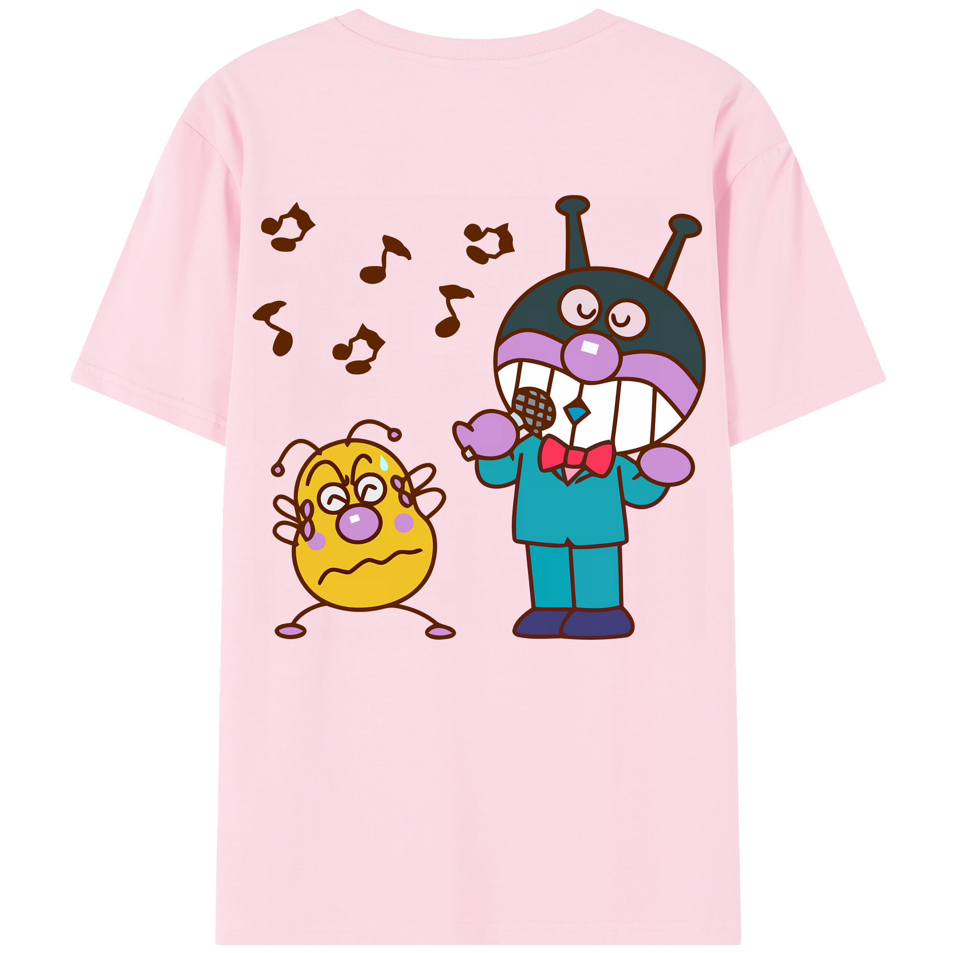 （画像用） アンパンマン Anpanman 綿100％半袖Tシャツ（背面プリント）