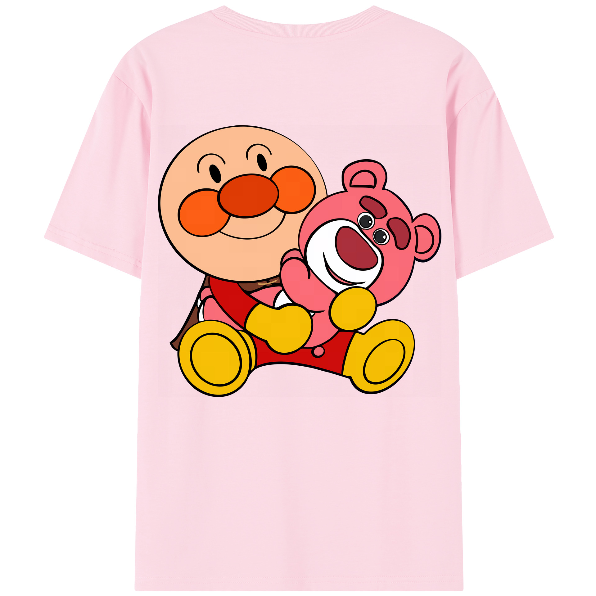 （画像用） アンパンマン Anpanman 綿100％半袖Tシャツ（背面プリント）