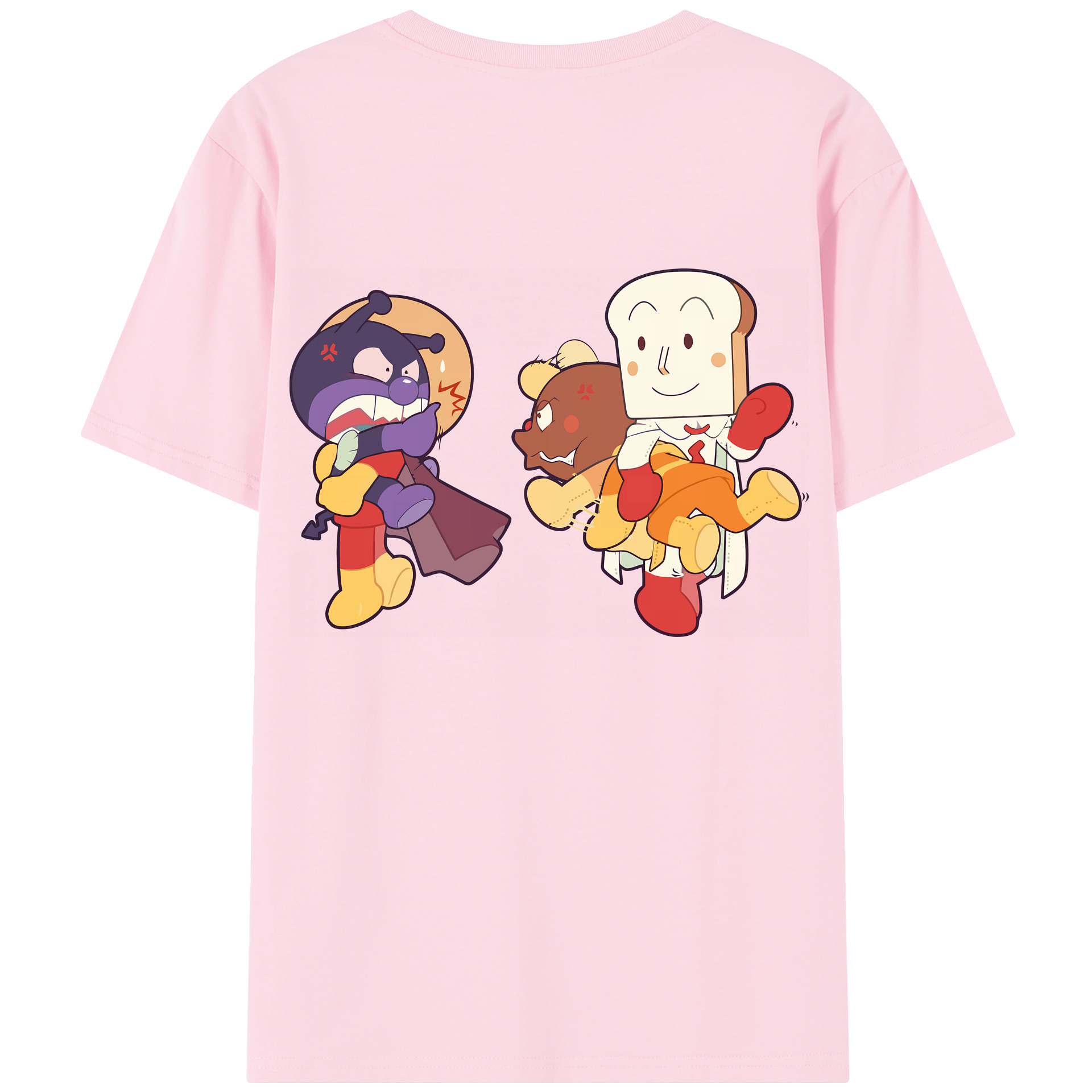 （画像用） アンパンマン Anpanman 綿100％半袖Tシャツ（背面プリント）