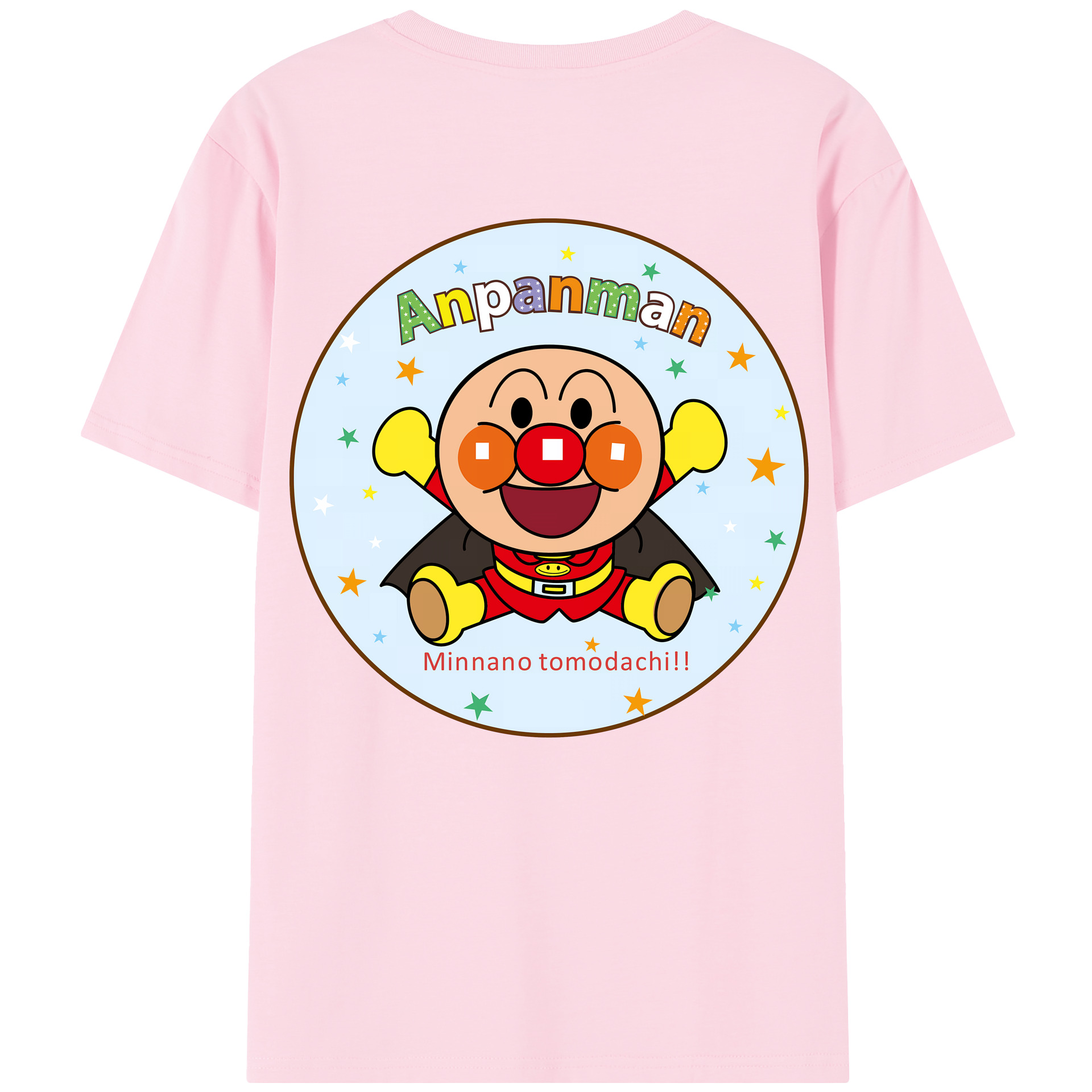（画像用） アンパンマン Anpanman 綿100％半袖Tシャツ（背面プリント）