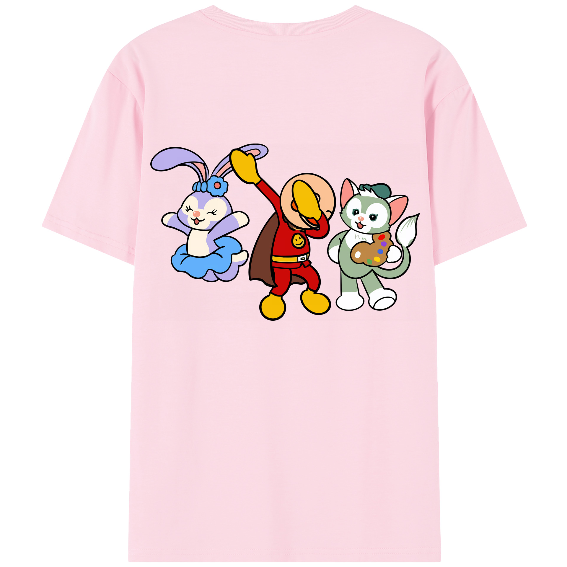 （画像用） アンパンマン Anpanman 綿100％半袖Tシャツ（背面プリント）