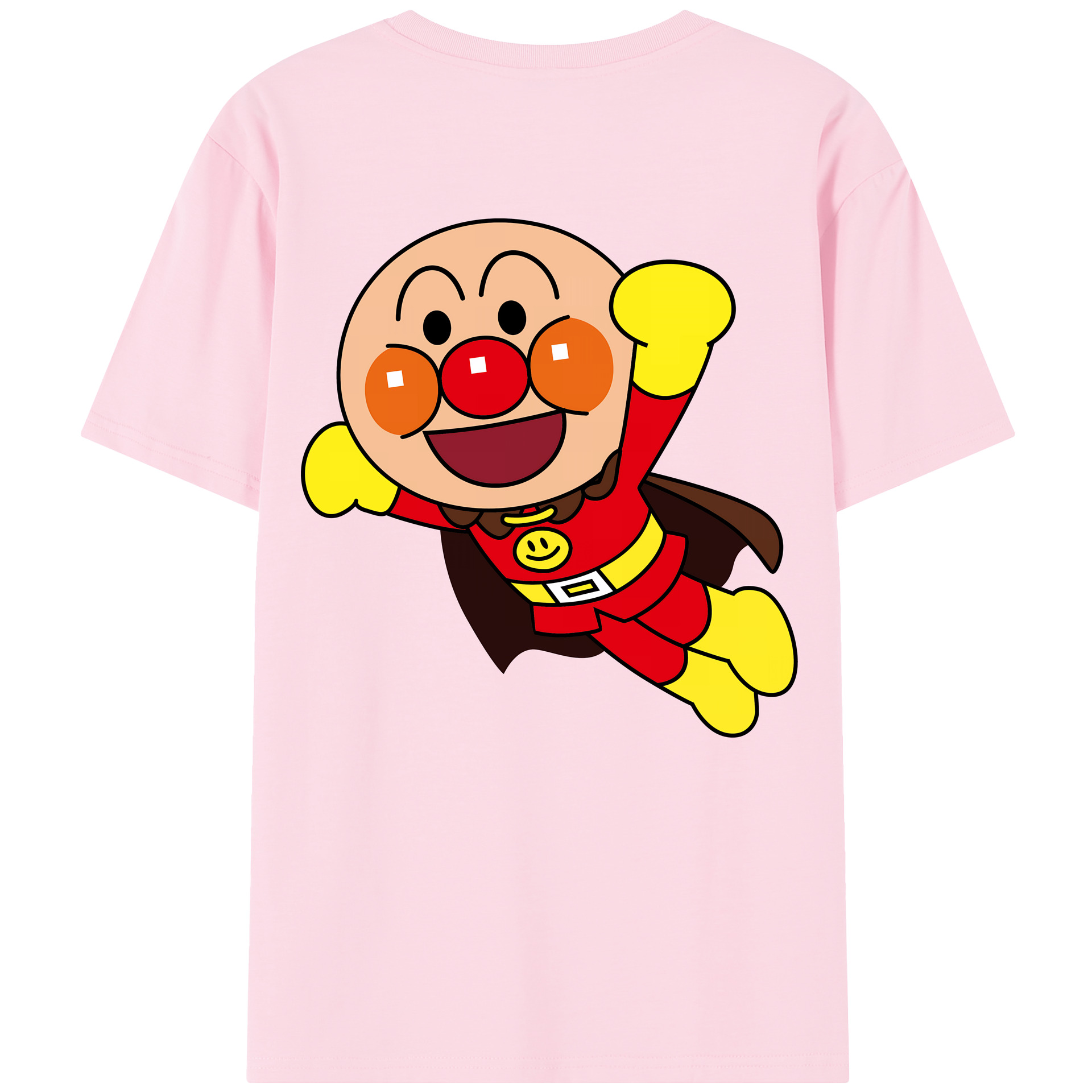 （画像用） アンパンマン Anpanman 綿100％半袖Tシャツ（背面プリント）