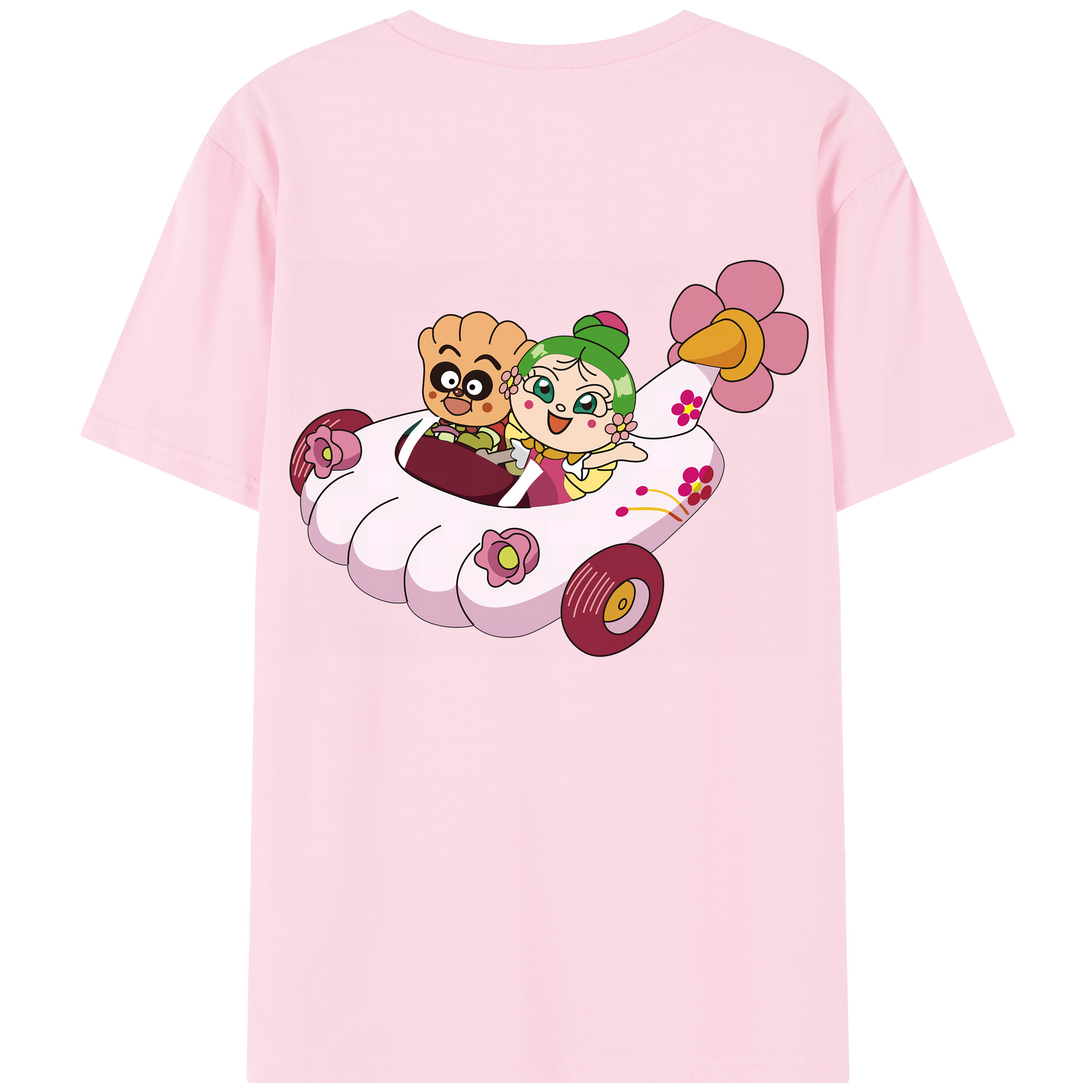 （画像用） アンパンマン Anpanman 綿100％半袖Tシャツ（背面プリント）