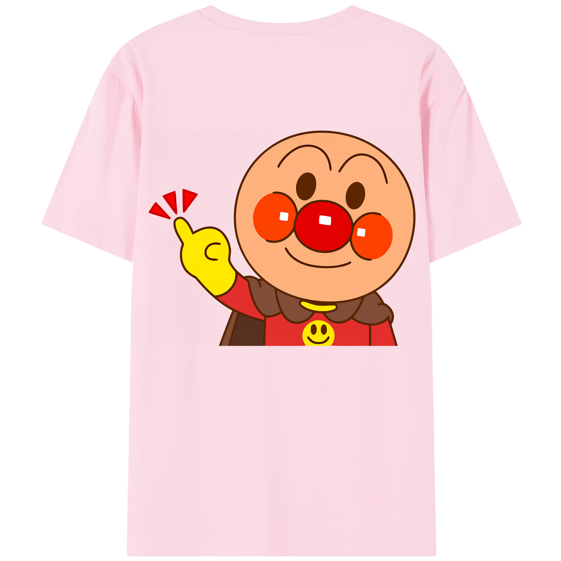 （画像用） アンパンマン Anpanman 綿100％半袖Tシャツ（背面プリント）