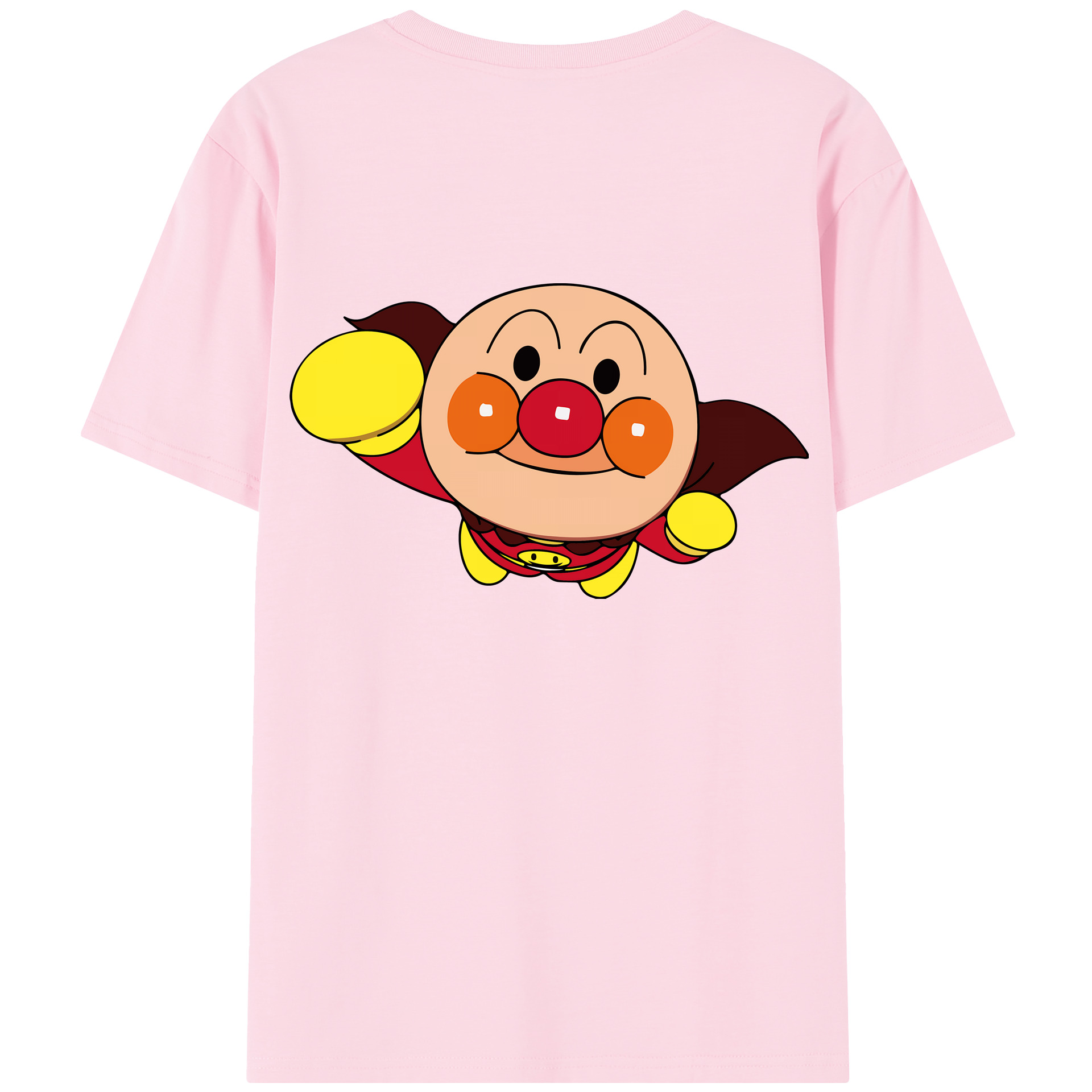 （画像用） アンパンマン Anpanman 綿100％半袖Tシャツ（背面プリント）