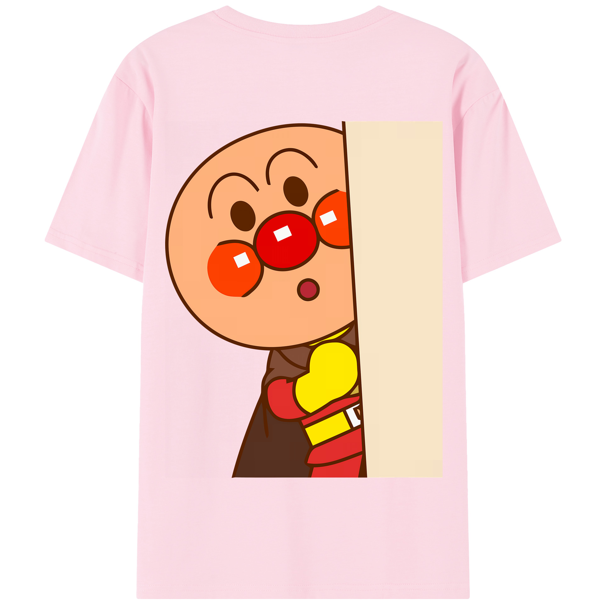 （画像用） アンパンマン Anpanman 綿100％半袖Tシャツ（背面プリント）