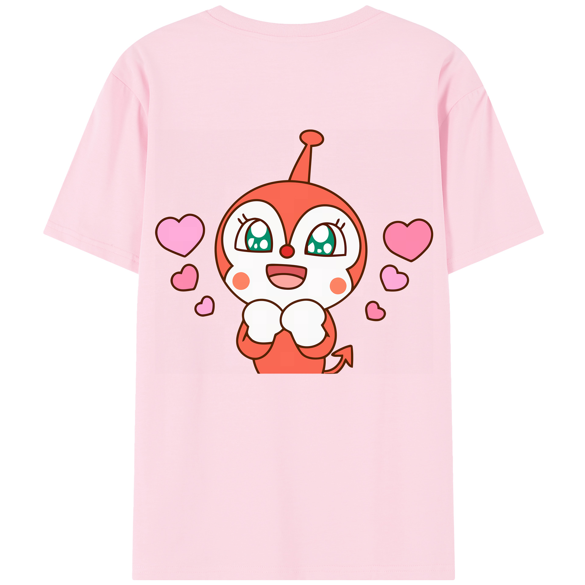 （画像用） アンパンマン Anpanman 綿100％半袖Tシャツ（背面プリント）