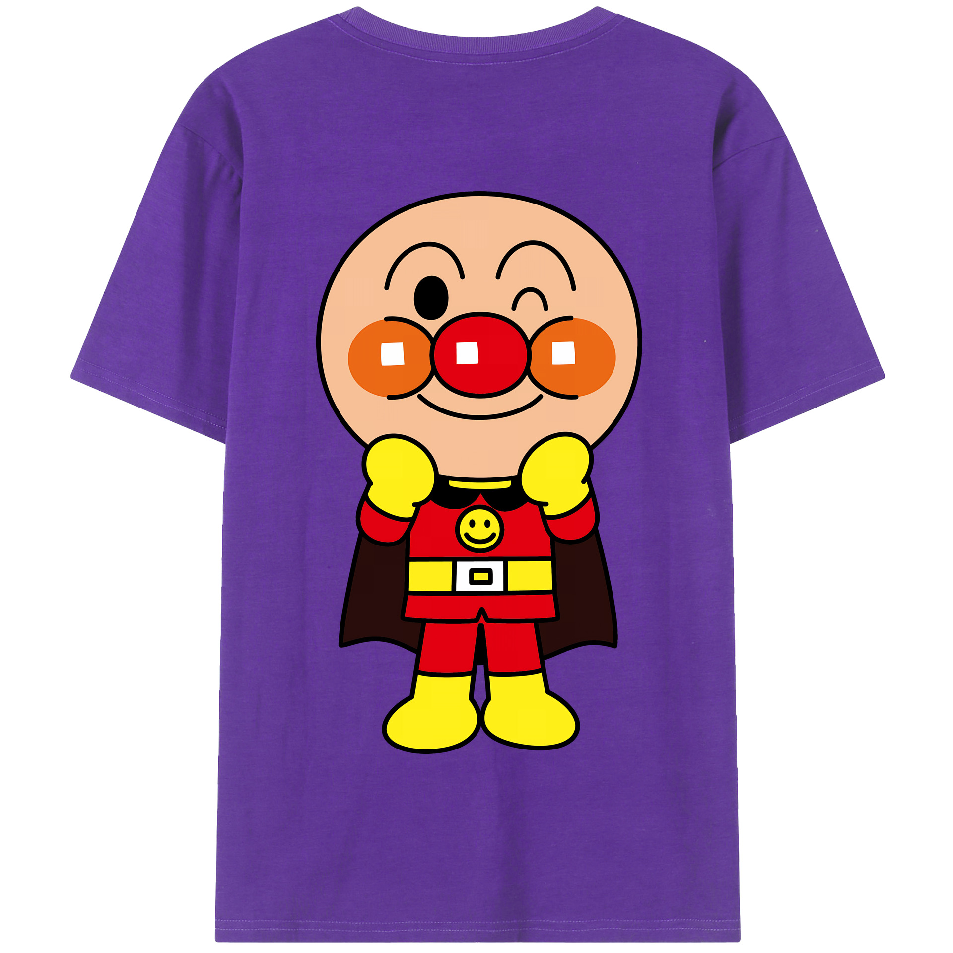 （画像用） アンパンマン Anpanman 綿100％半袖Tシャツ（背面プリント）