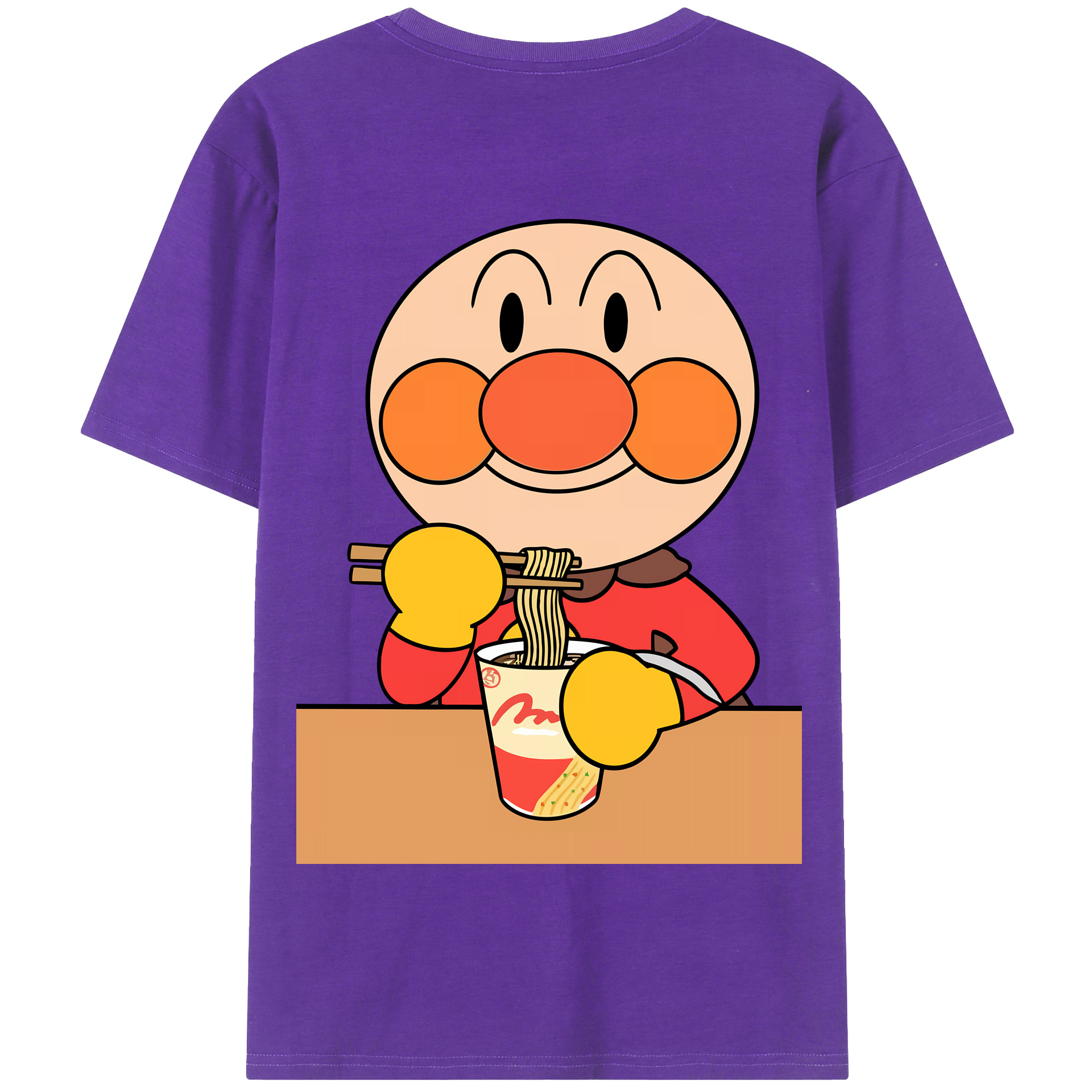 （画像用） アンパンマン Anpanman 綿100％半袖Tシャツ（背面プリント）