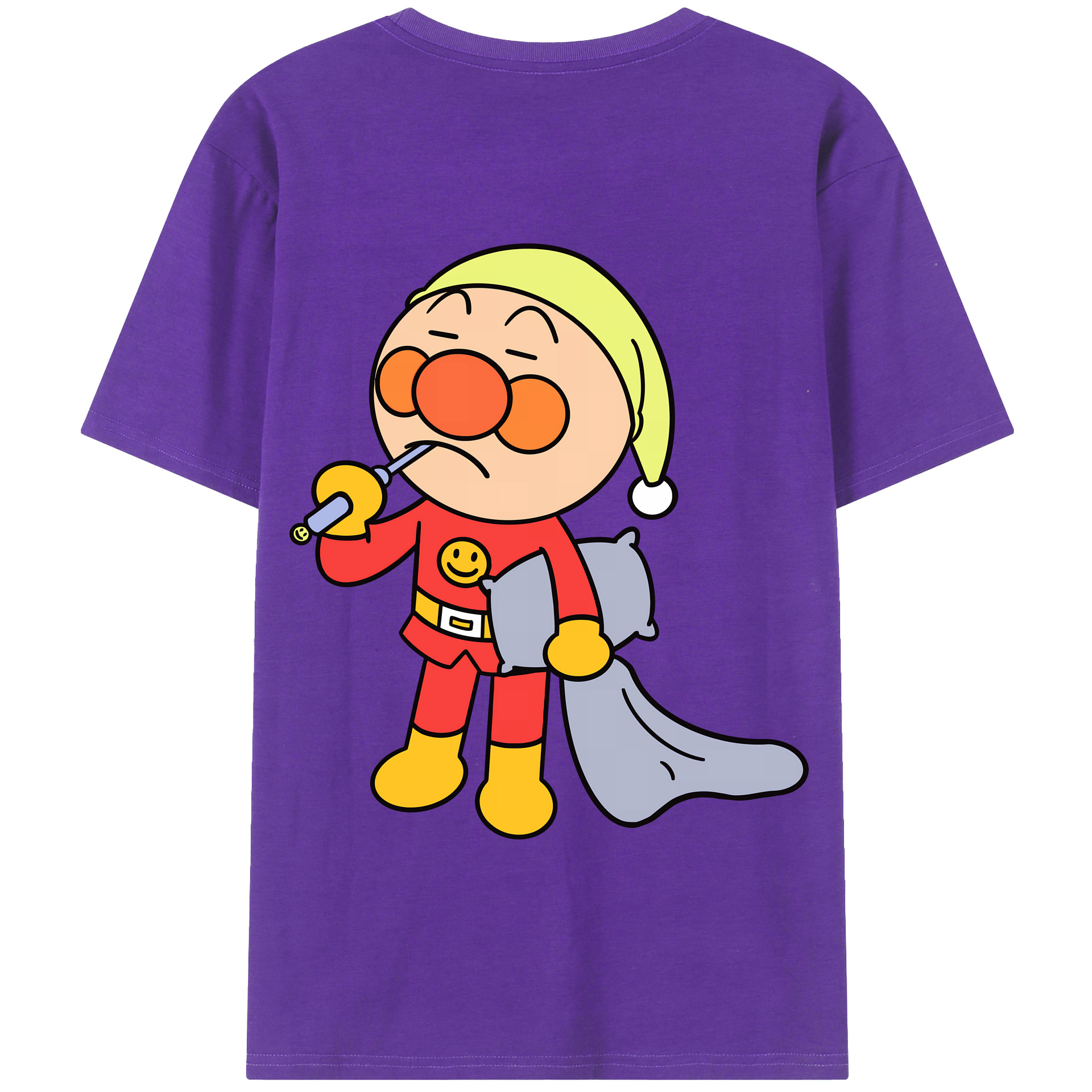 （画像用） アンパンマン Anpanman 綿100％半袖Tシャツ（背面プリント）