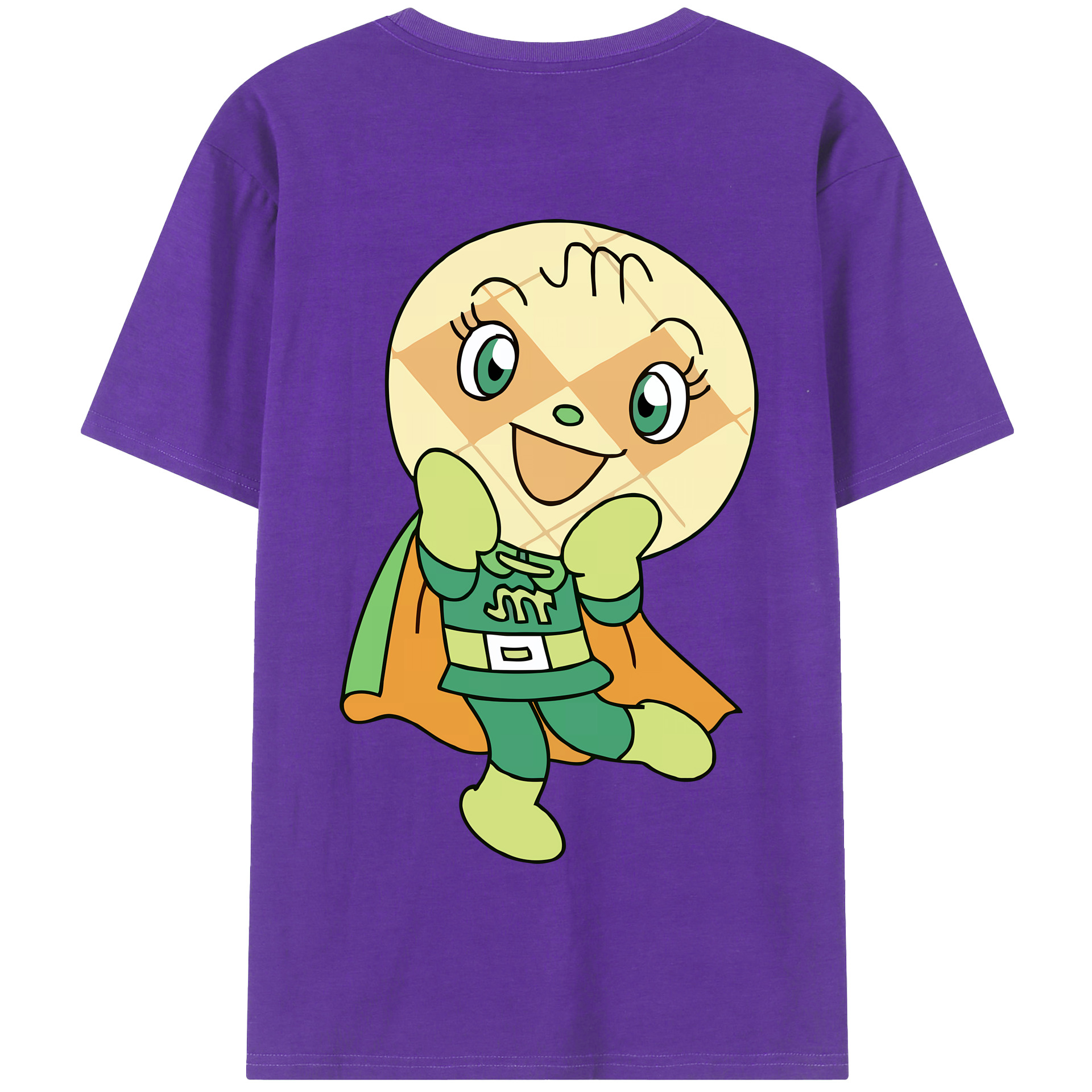 （画像用） アンパンマン Anpanman 綿100％半袖Tシャツ（背面プリント）