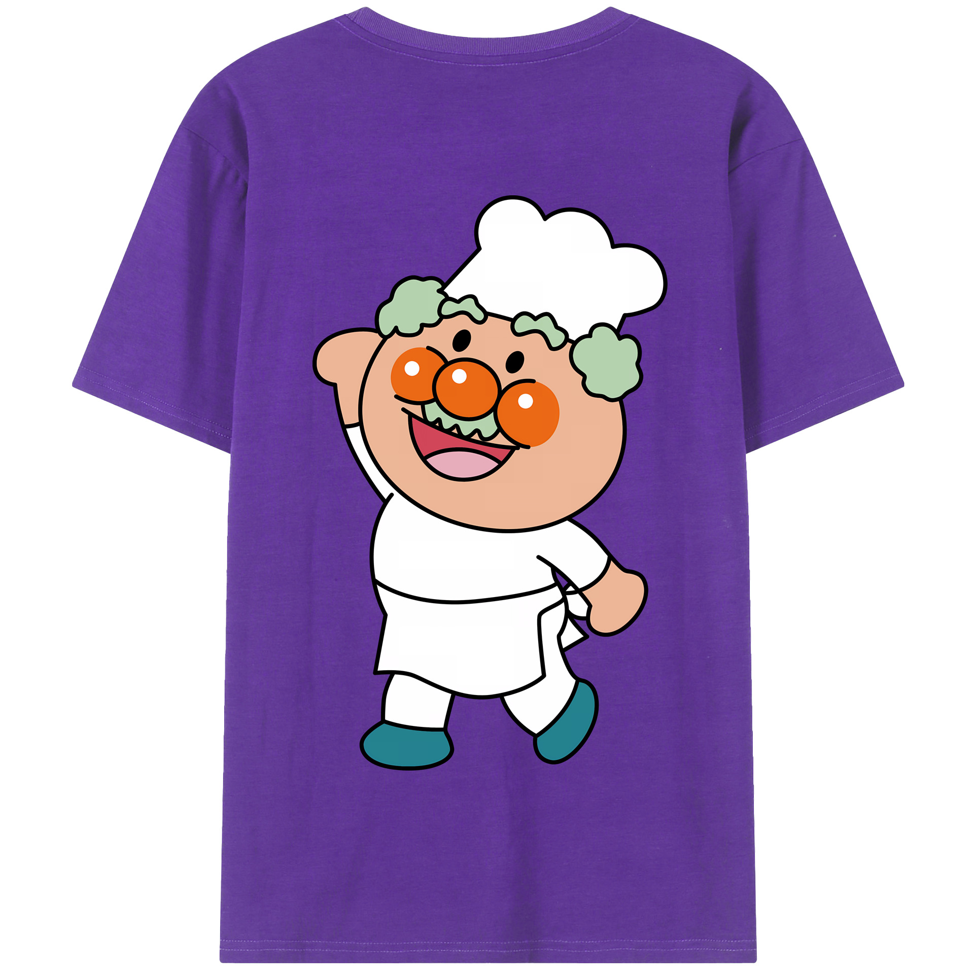 （画像用） アンパンマン Anpanman 綿100％半袖Tシャツ（背面プリント）