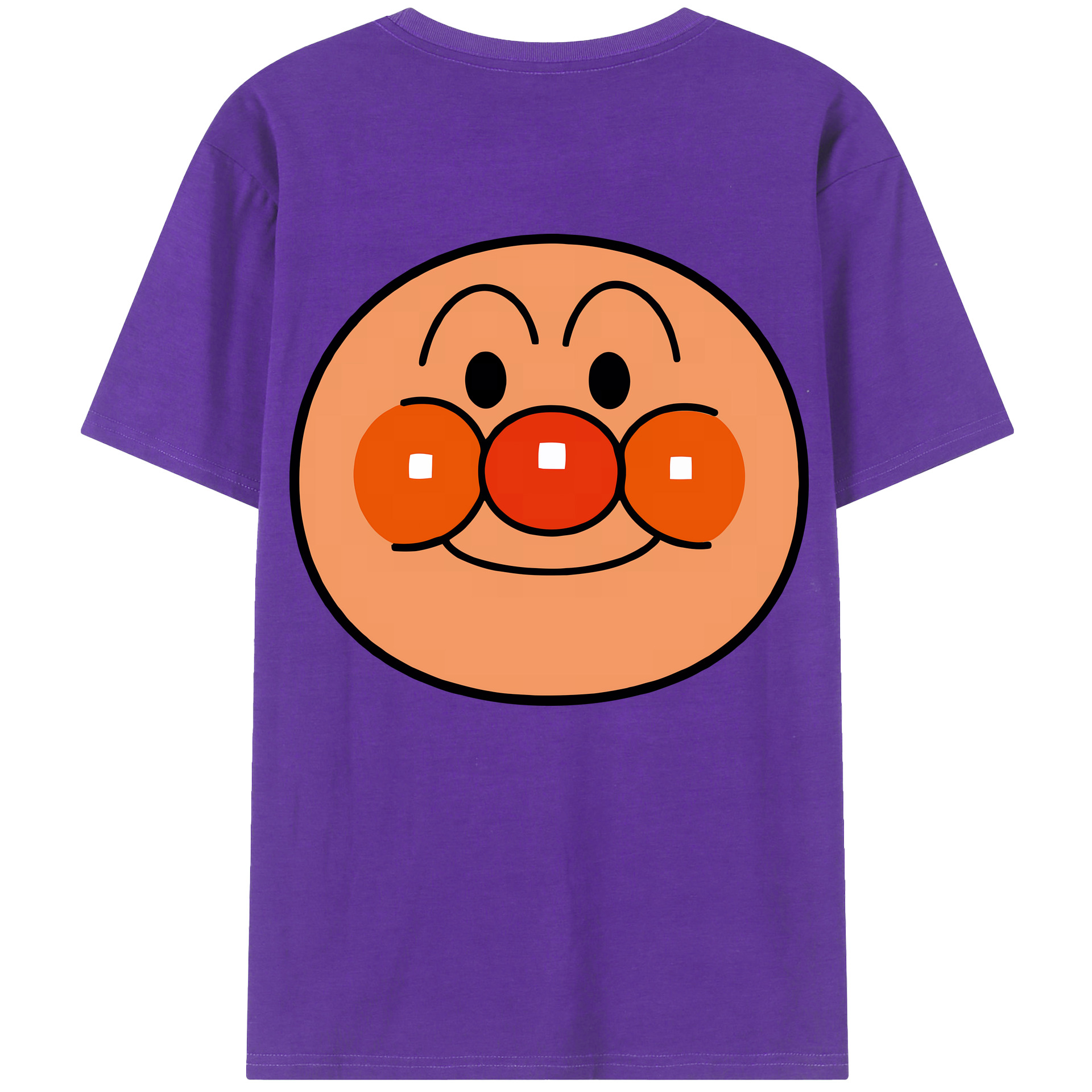 （画像用） アンパンマン Anpanman 綿100％半袖Tシャツ（背面プリント）