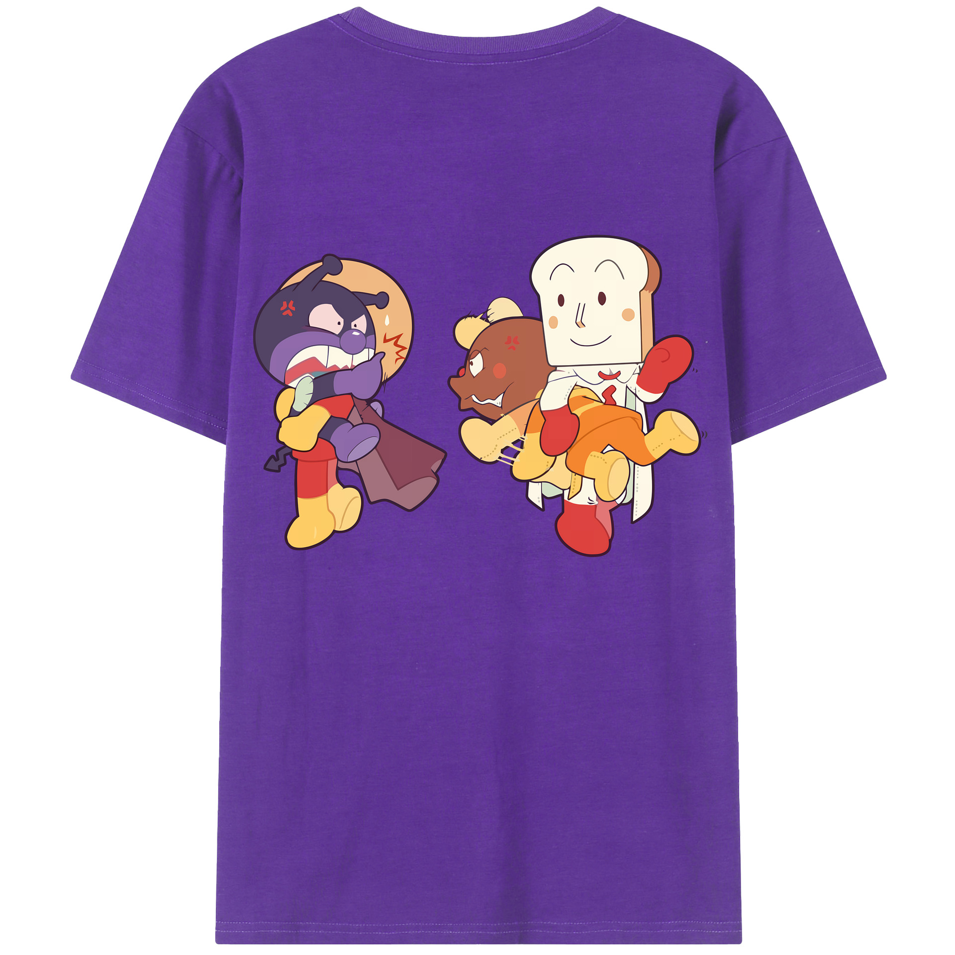 （画像用） アンパンマン Anpanman 綿100％半袖Tシャツ（背面プリント）