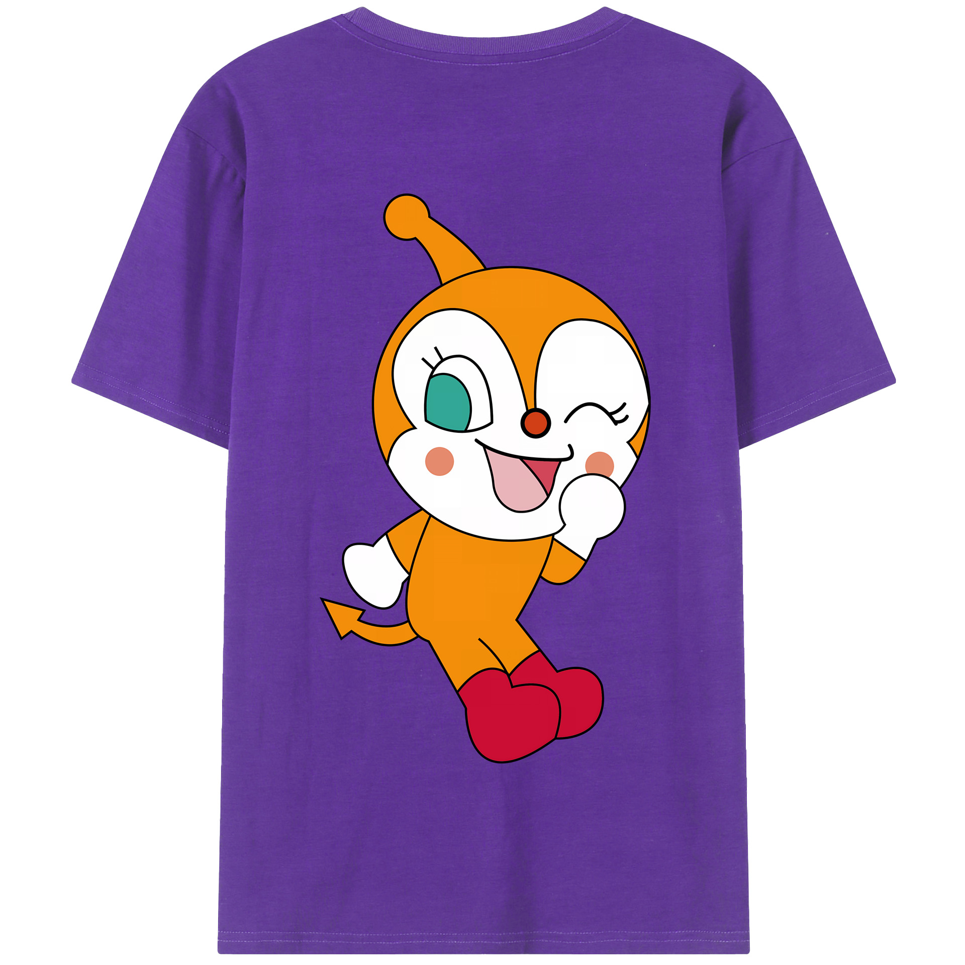 （画像用） アンパンマン Anpanman 綿100％半袖Tシャツ（背面プリント）