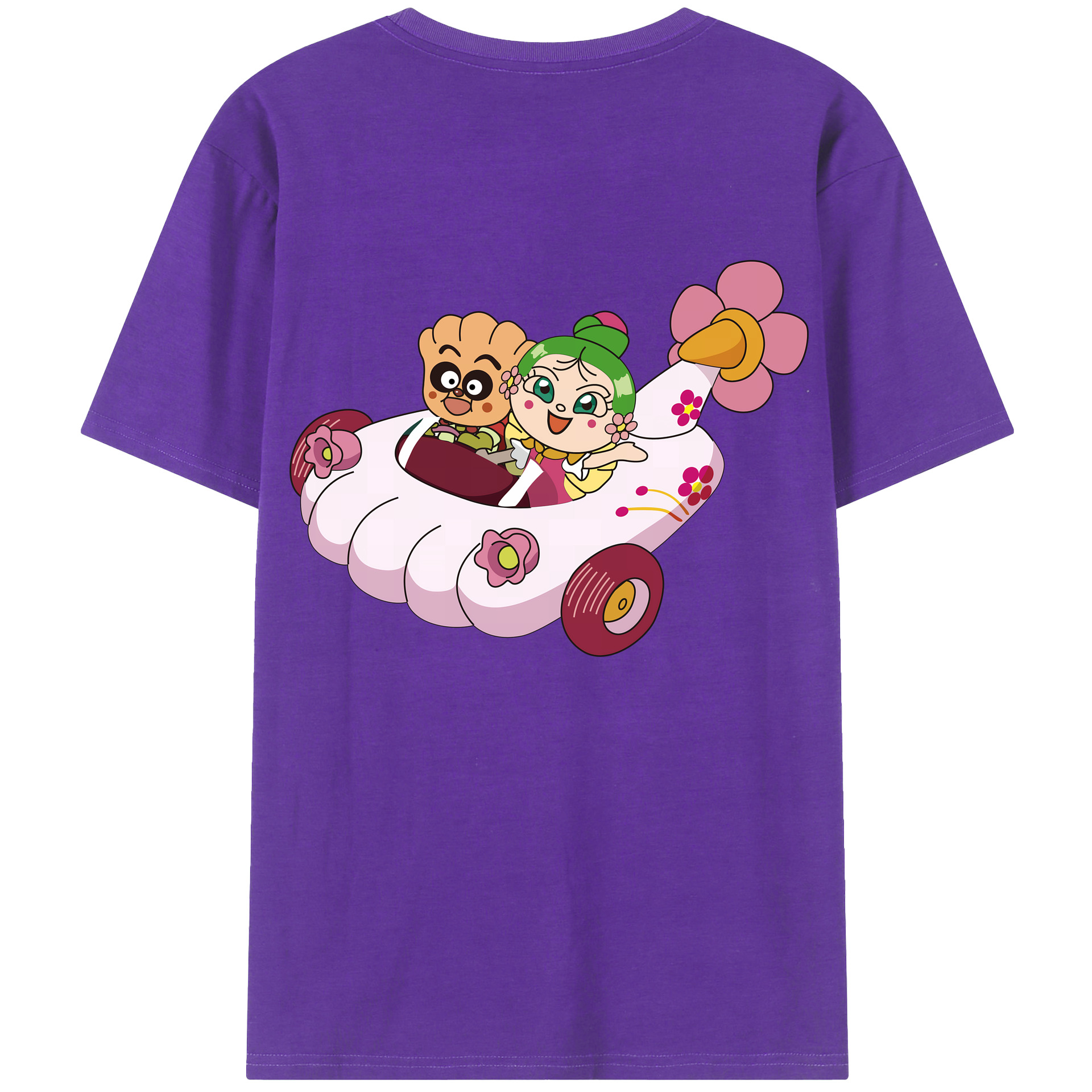 （画像用） アンパンマン Anpanman 綿100％半袖Tシャツ（背面プリント）