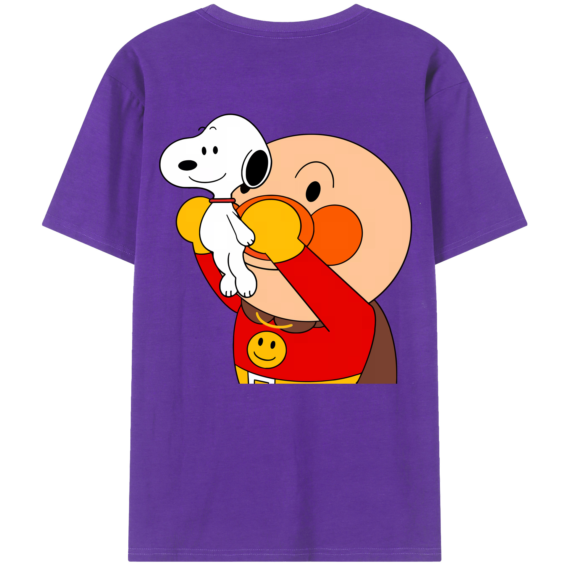 （画像用） アンパンマン Anpanman 綿100％半袖Tシャツ（背面プリント）