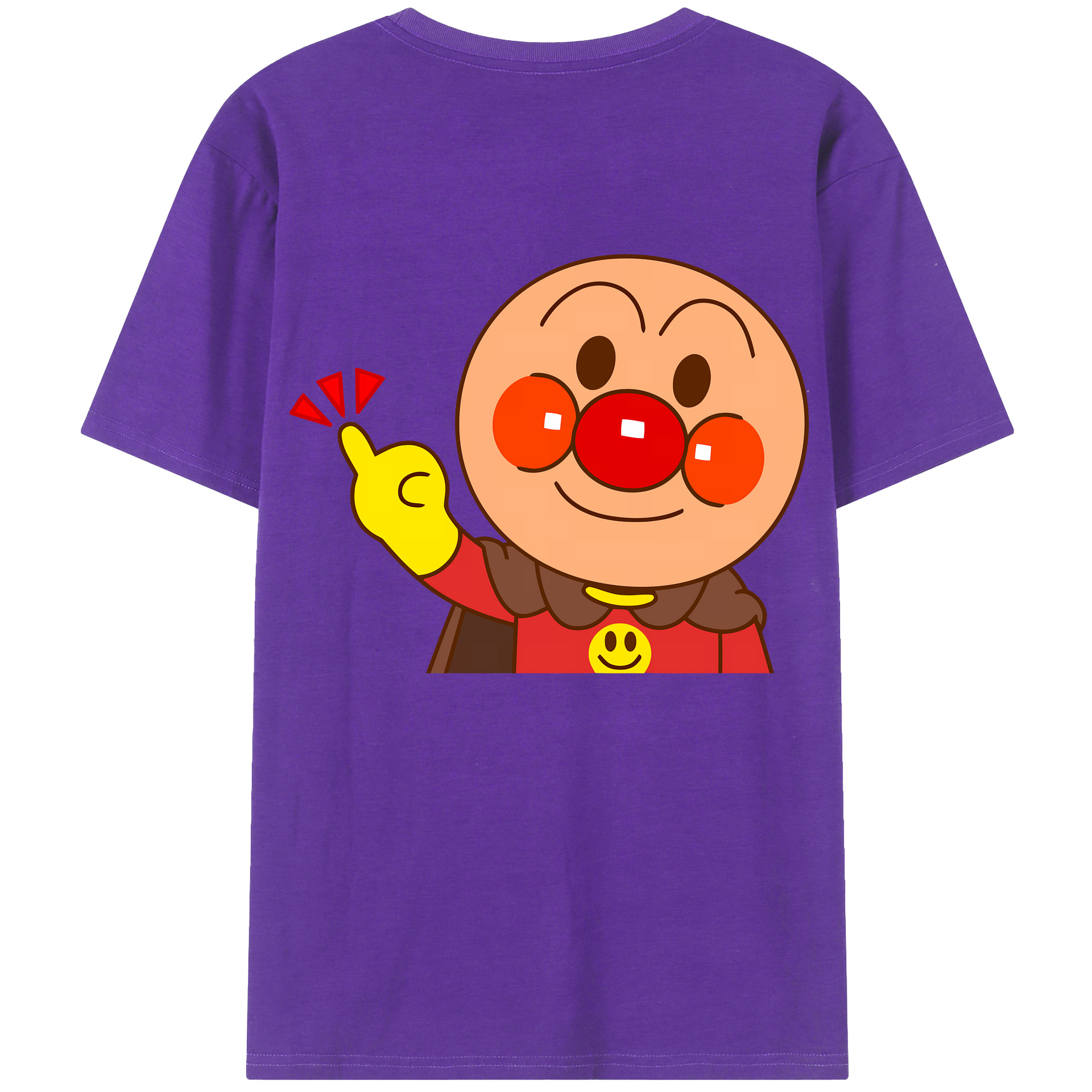 （画像用） アンパンマン Anpanman 綿100％半袖Tシャツ（背面プリント）
