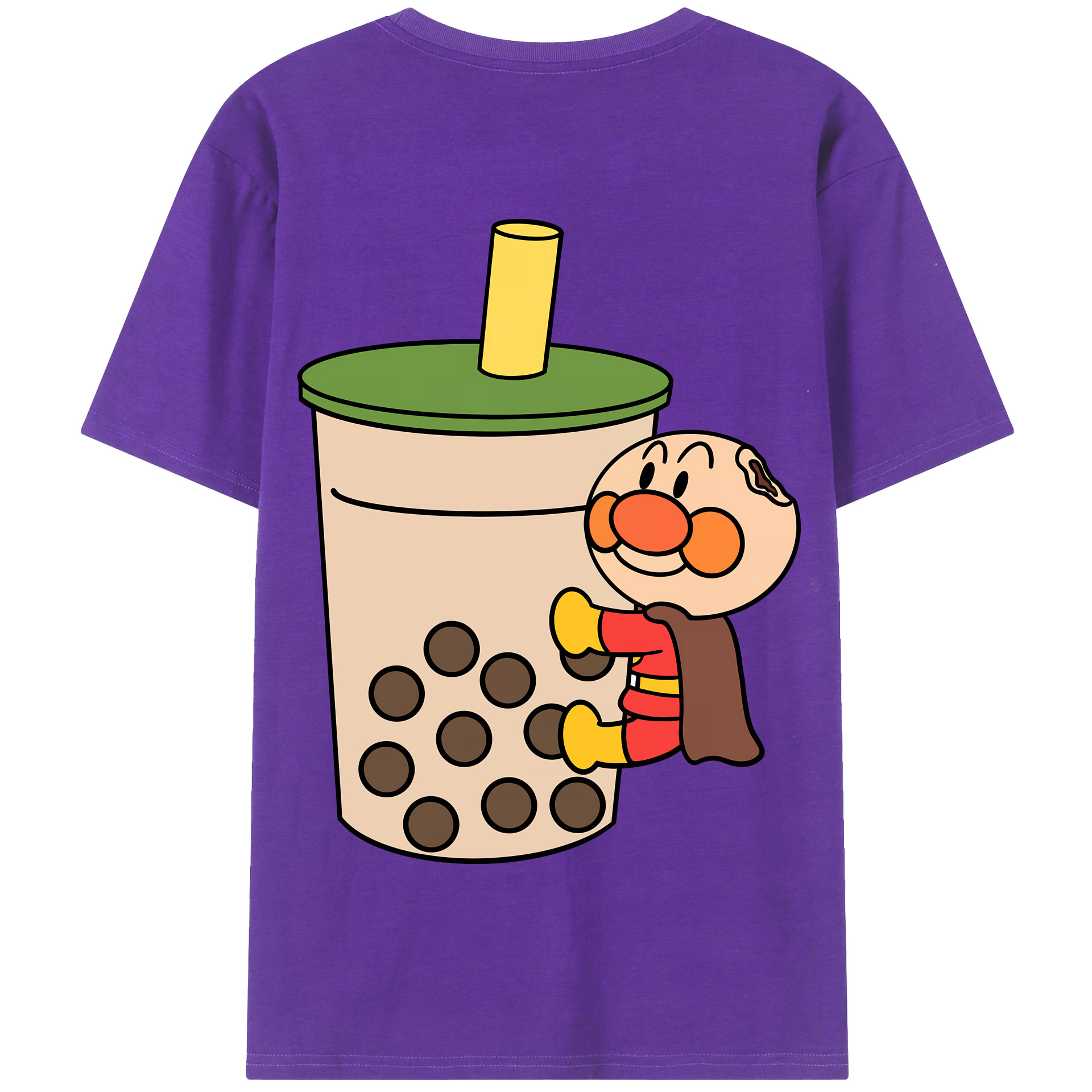 （画像用） アンパンマン Anpanman 綿100％半袖Tシャツ（背面プリント）