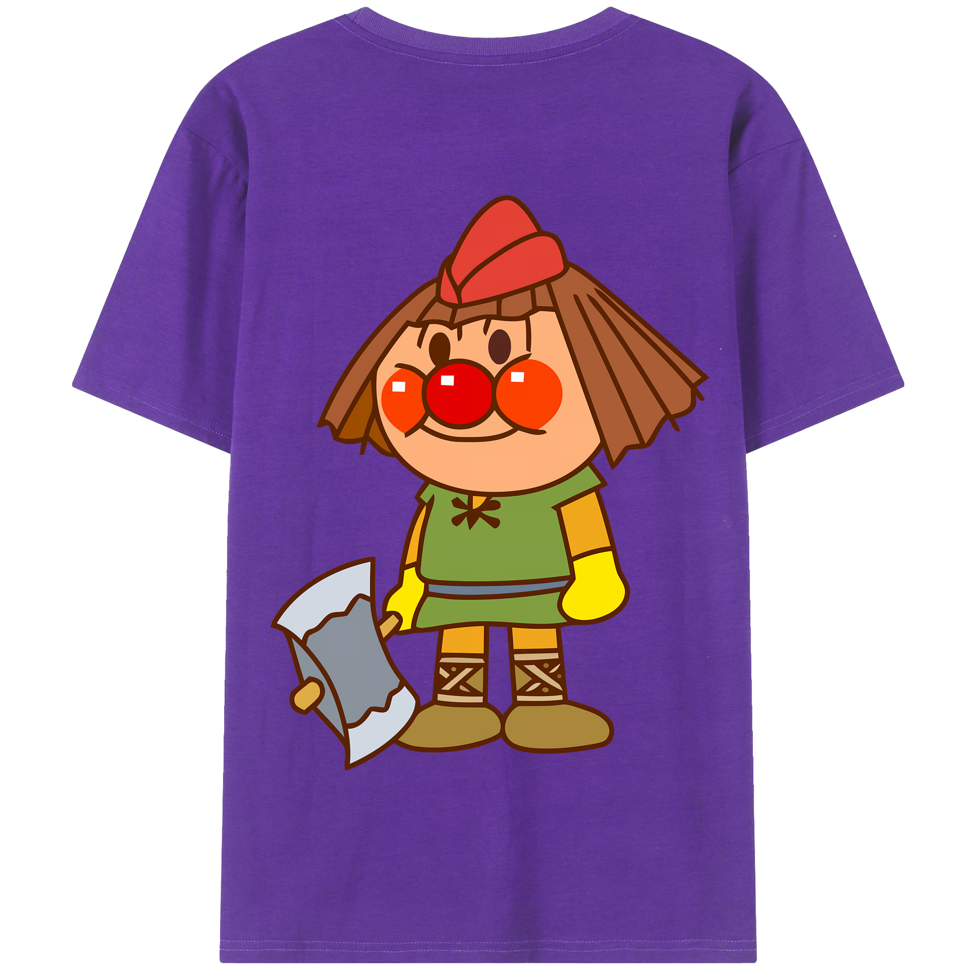 （画像用） アンパンマン Anpanman 綿100％半袖Tシャツ（背面プリント）