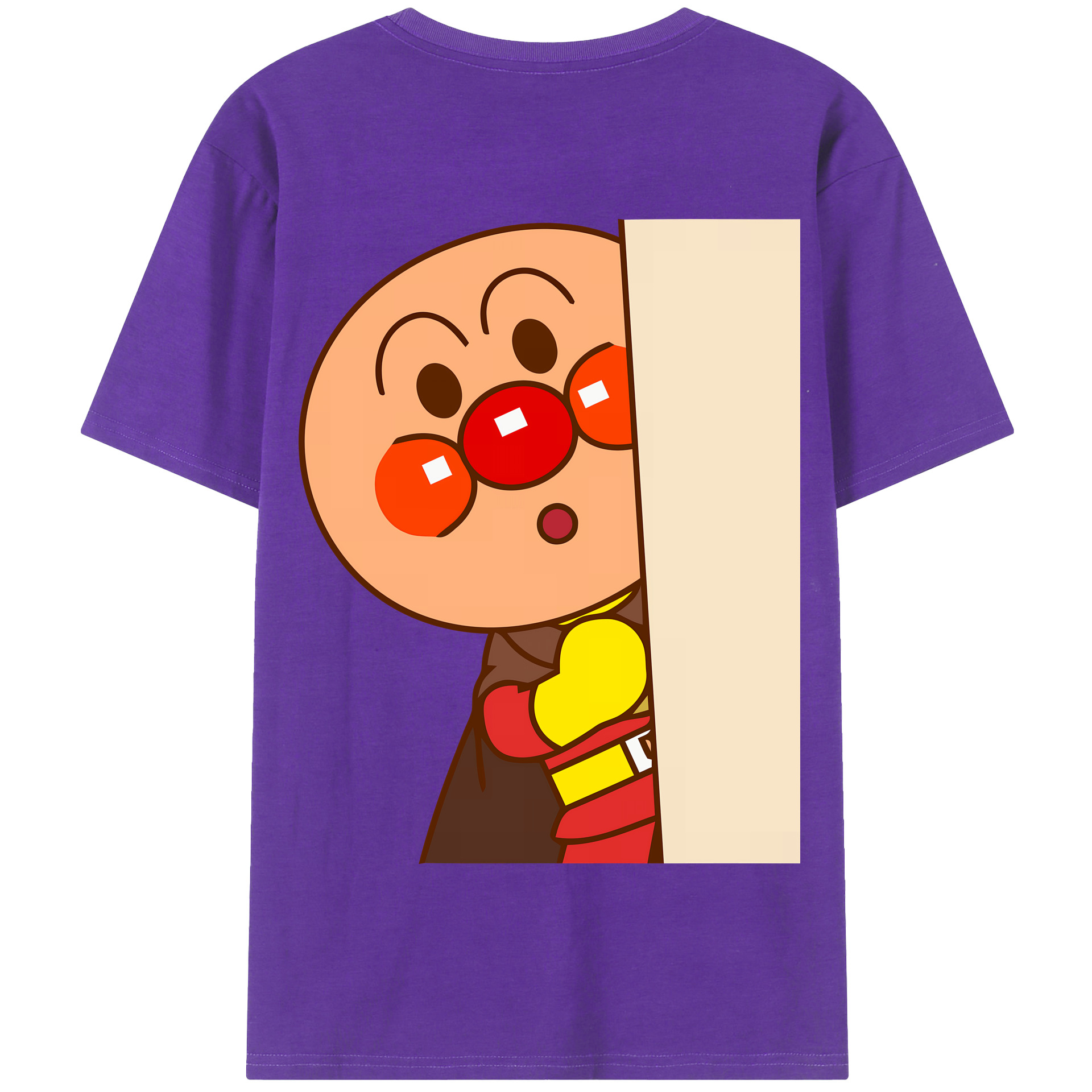（画像用） アンパンマン Anpanman 綿100％半袖Tシャツ（背面プリント）