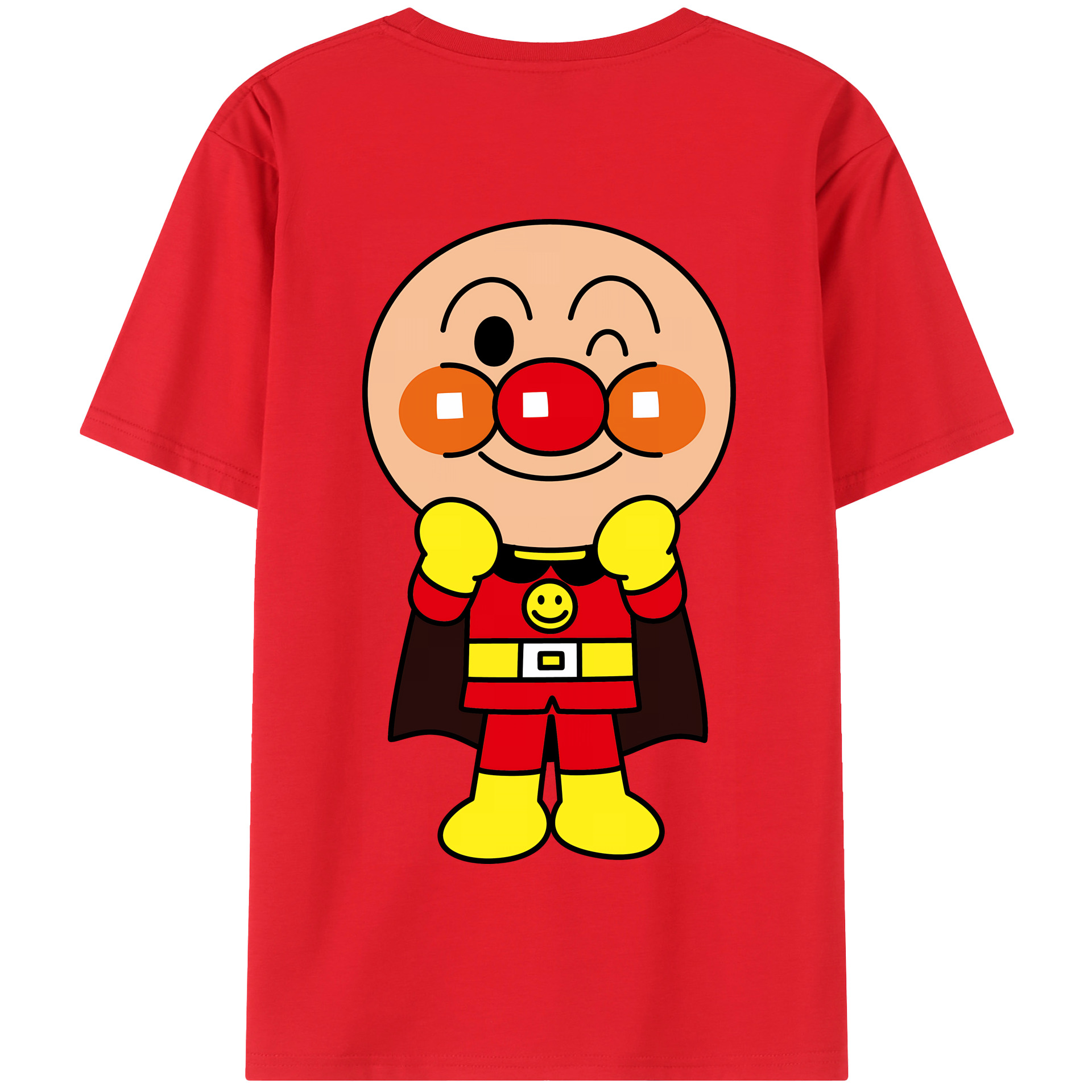 （画像用） アンパンマン Anpanman 綿100％半袖Tシャツ（背面プリント）