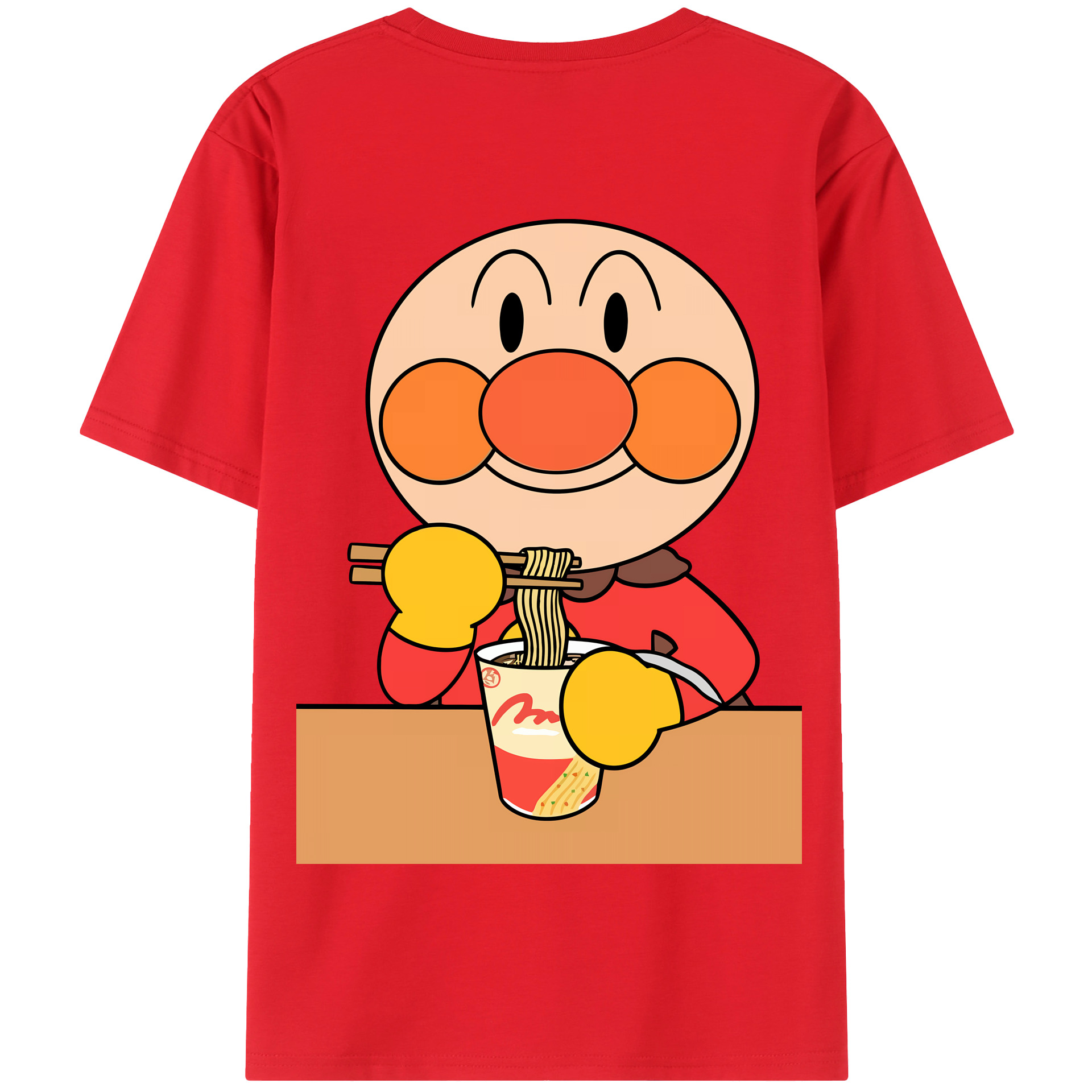 （画像用） アンパンマン Anpanman 綿100％半袖Tシャツ（背面プリント）
