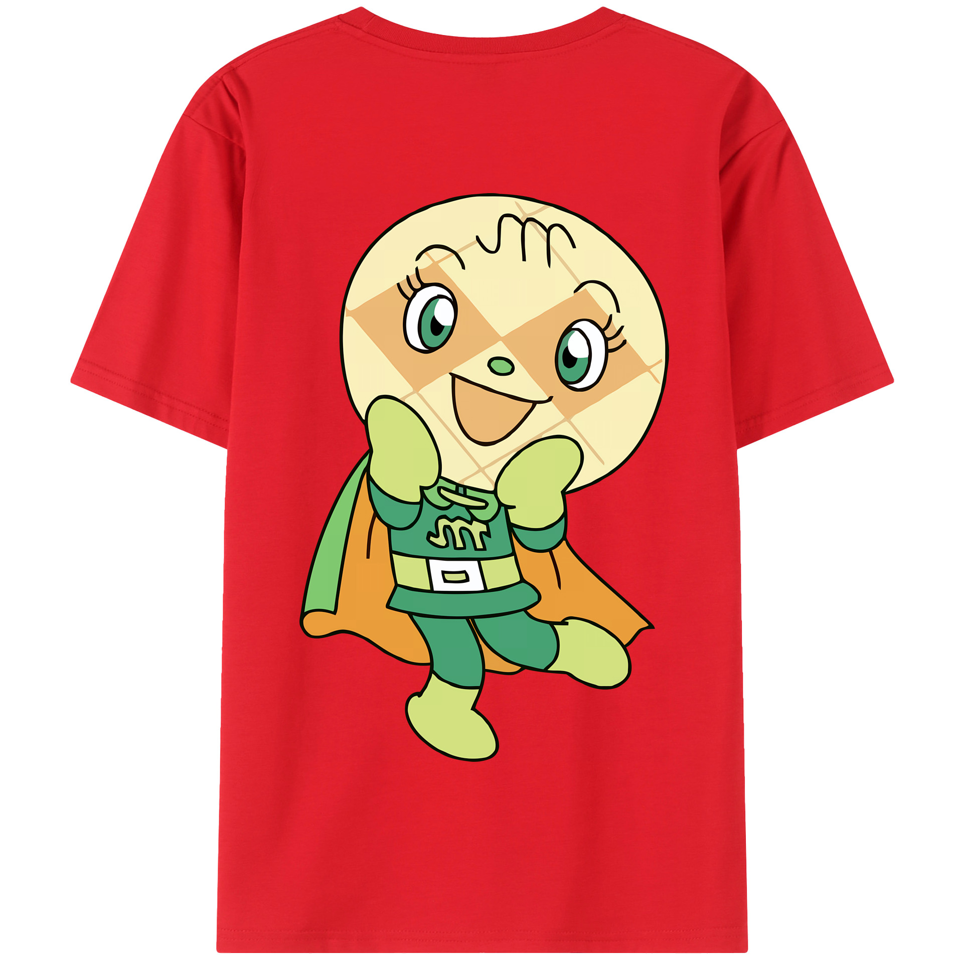 （画像用） アンパンマン Anpanman 綿100％半袖Tシャツ（背面プリント）